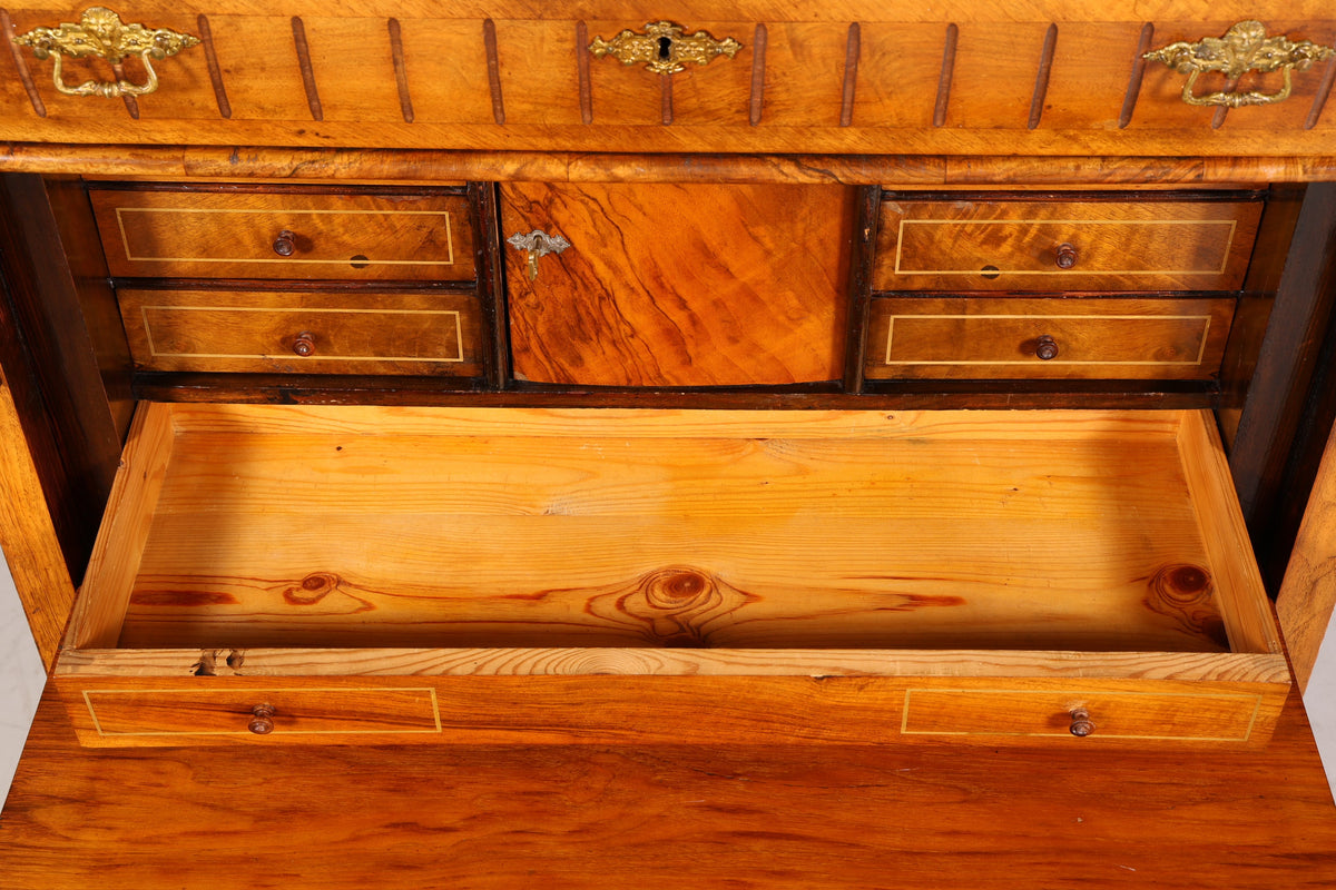 Magnifique secrétaire de style Gründerzeit, commode Art nouveau, commode à tiroirs ancienne, Vertiko vintage