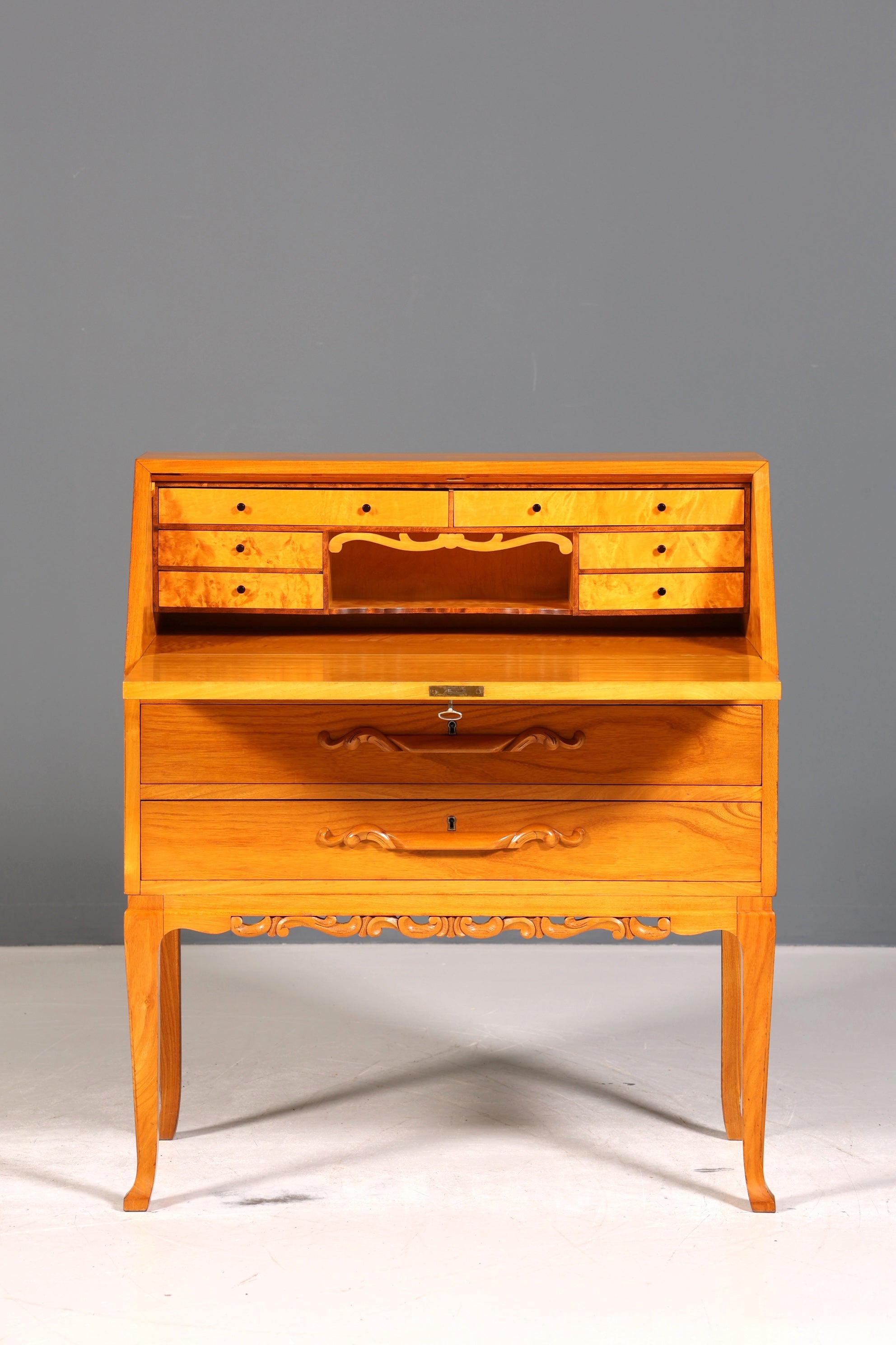 Wunderschöner Sekretär um 1930 Büro Kommode Schreibkommode Kirschholz Schreibtisch