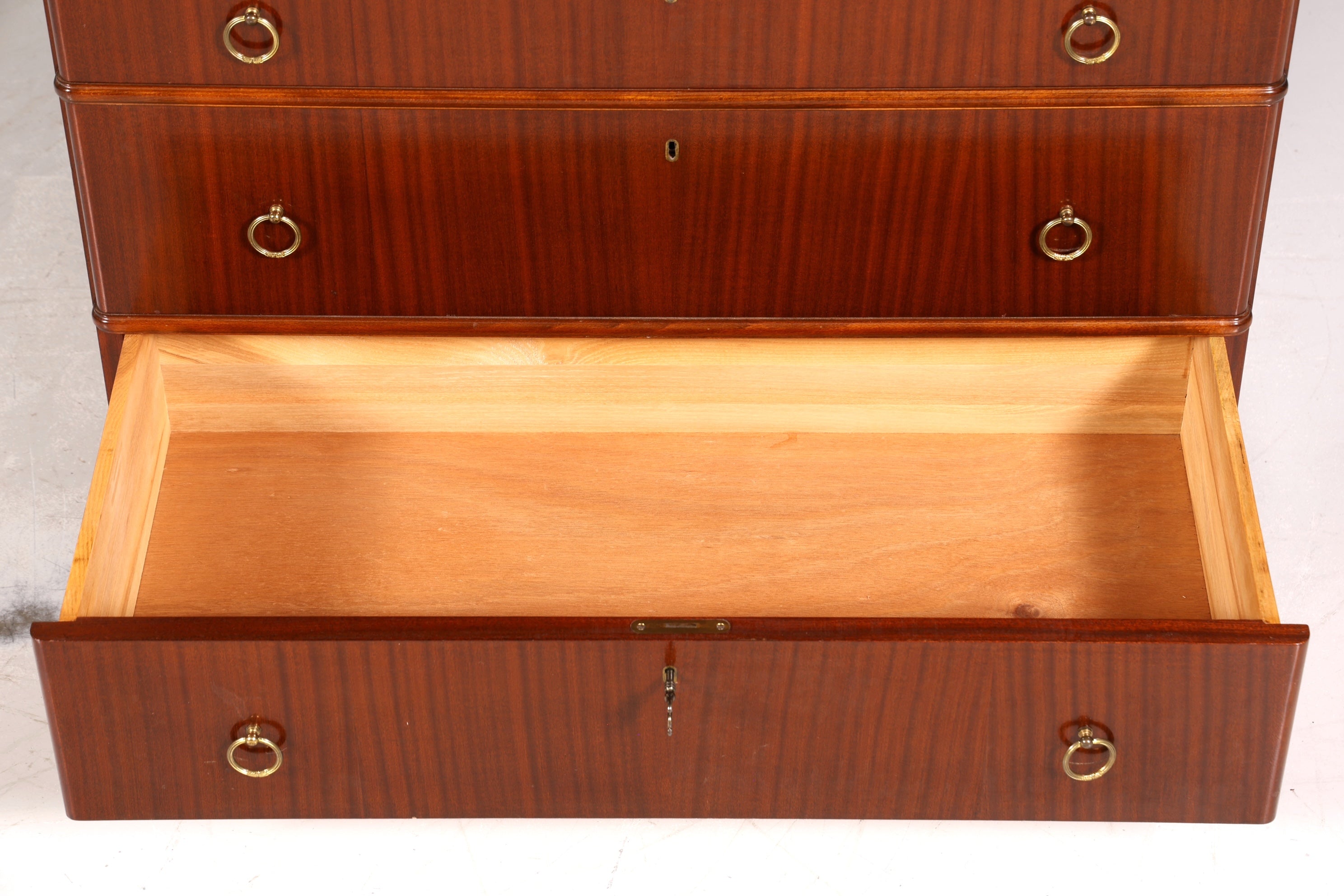 Stilvoller Sekretär im Antik Stil Büro Kommode Art Deco Stil 50s Vertiko Schreibkommode Kommode