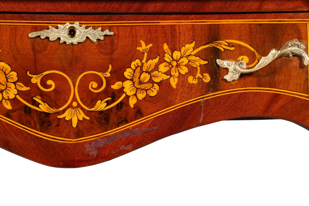 Prächtiger Louis XV Stil Schreibtisch French Desk Antik Stil Bürotisch