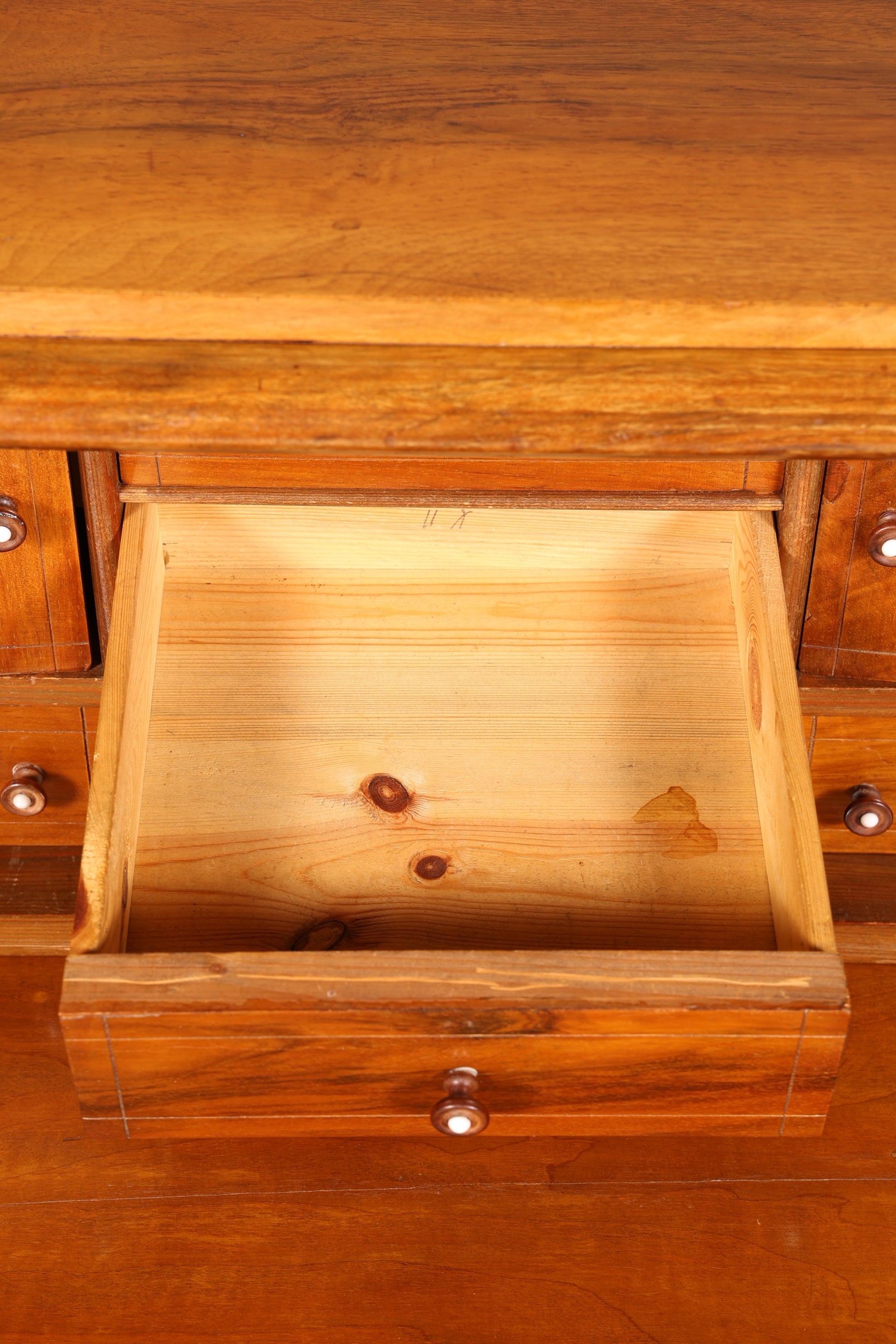 Stilvoller Gründerzeit Sekretär Vertiko Highboard Louis Philippe Kommode Sekretär Schrank um 1880