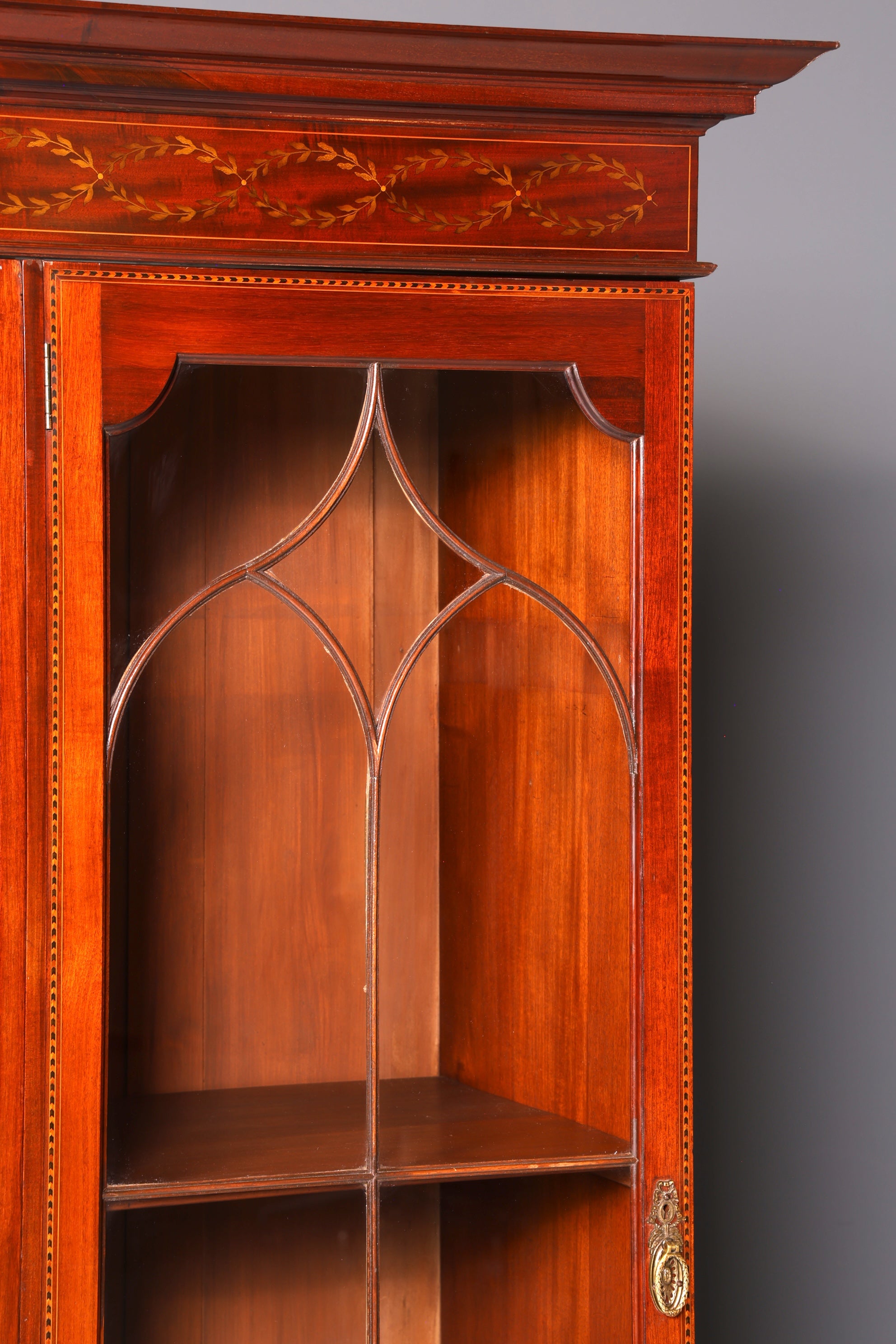 Wunderschöne Englische XXL Vitrine Bibliothek Bücherschrank UK Buffet Schrank Antik