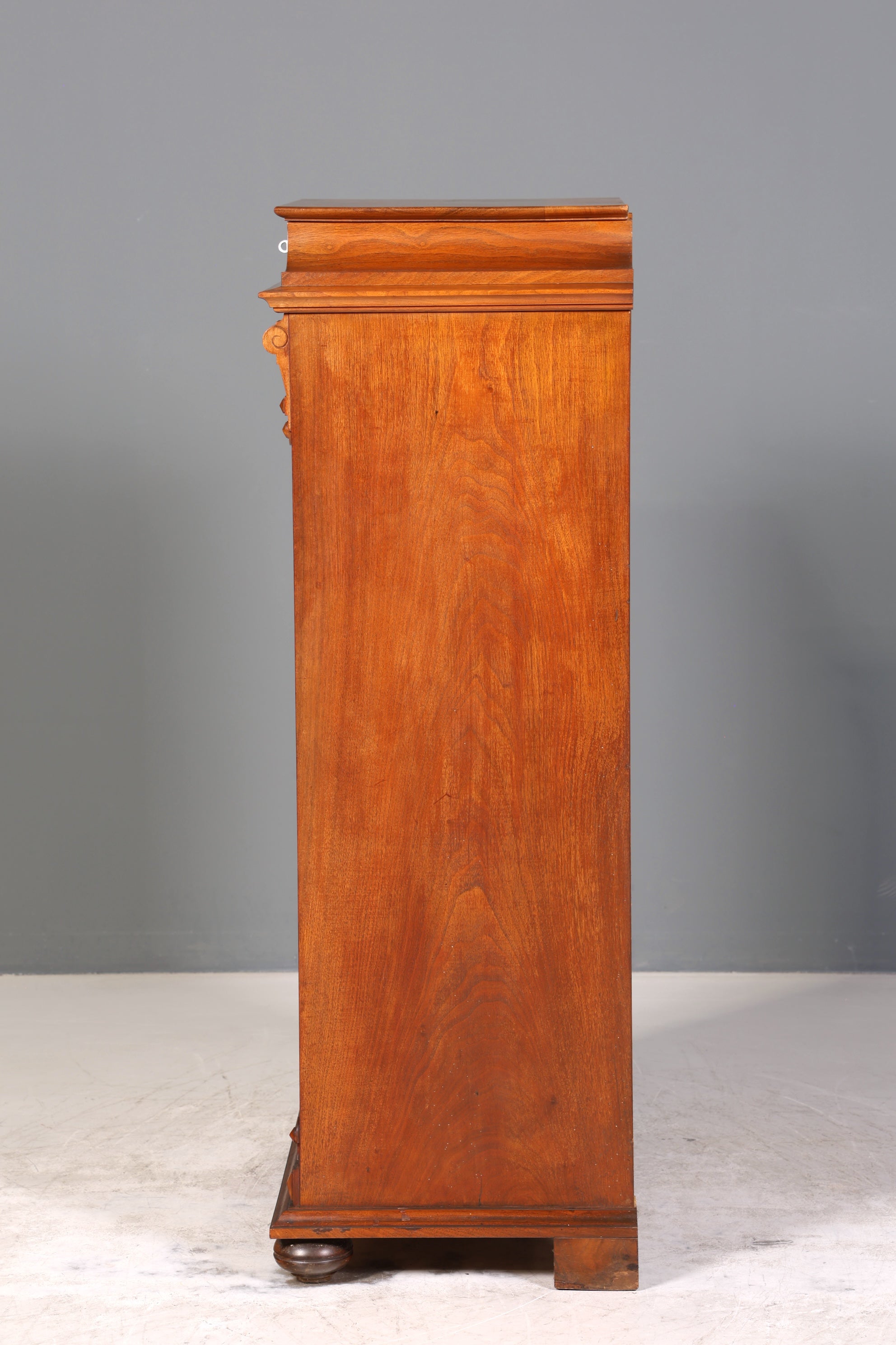 Stilvoller Gründerzeit Sekretär Vertiko Highboard Louis Philippe Chiffoniere Kommode um 1880