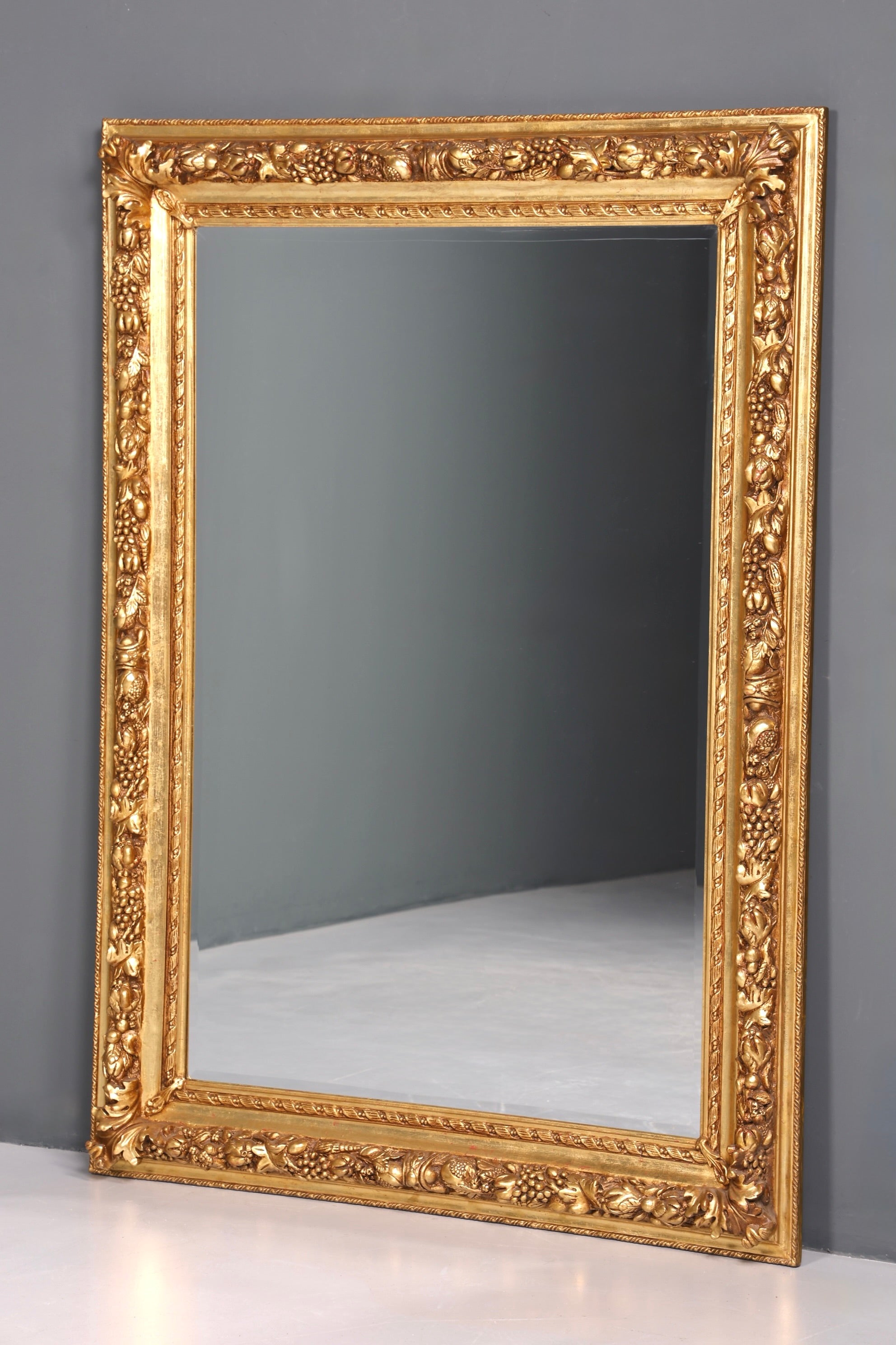 Beeindruckender XXL Prunk Barock Stil Standspiegel Antik Stil Gold Ornament Flurspiegel Spiegel