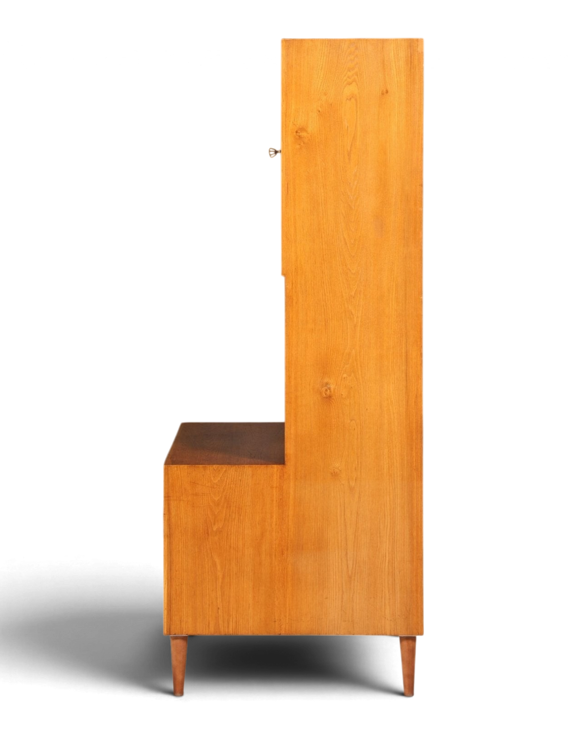 Schlichter Mid Century Schrank Danish Design Regal Retro Nussbaum 60s Bücherregal Buchablage