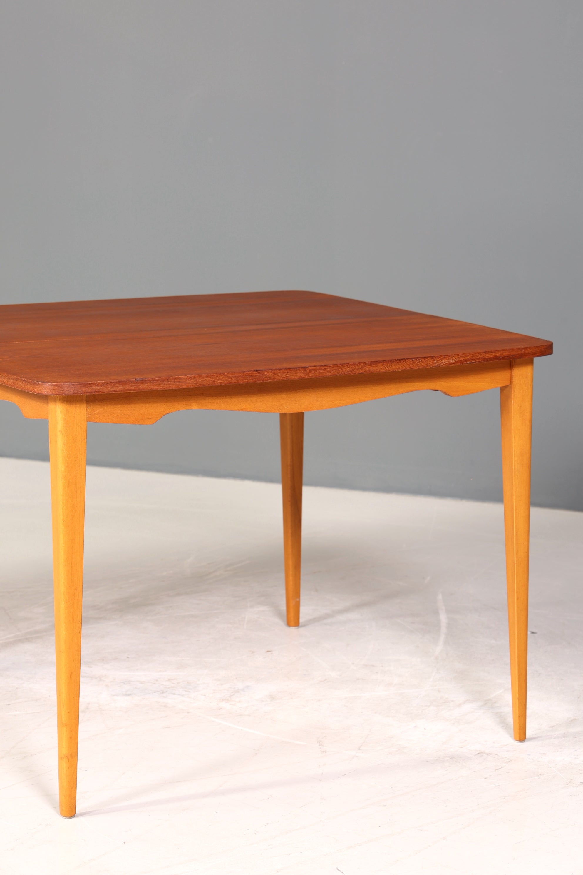 Traumhafter Mid Century Esstisch ausziehbarer Danish Design Teak Holz Küchentisch Esszimmer Tisch