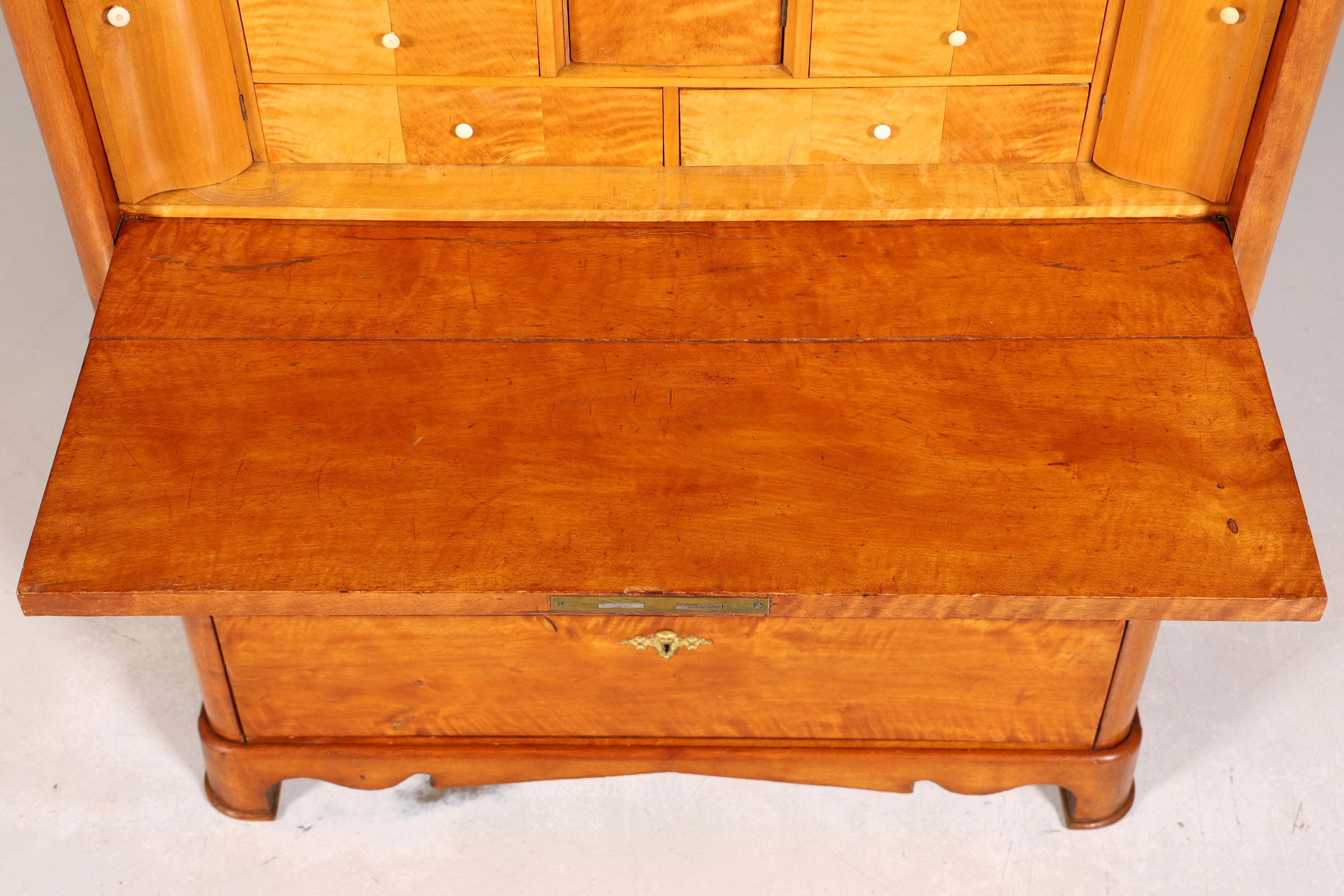 Stilvoller Biedermeier Sekretär Vertiko Louis Philippe Kommode Schubladenkommode