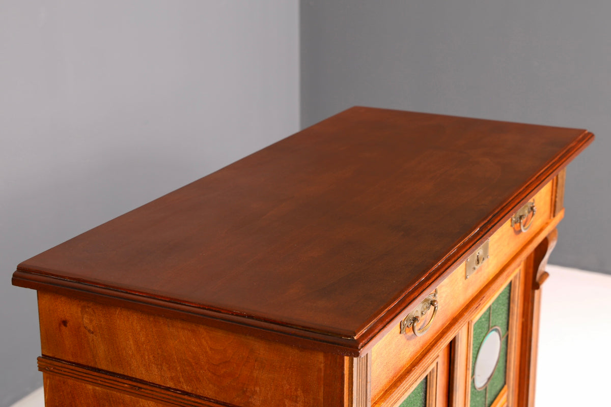Magnifique meuble de rangement Art nouveau de l’époque Gründerzeit, armoire antique, meuble haut, commode, buffet vintage