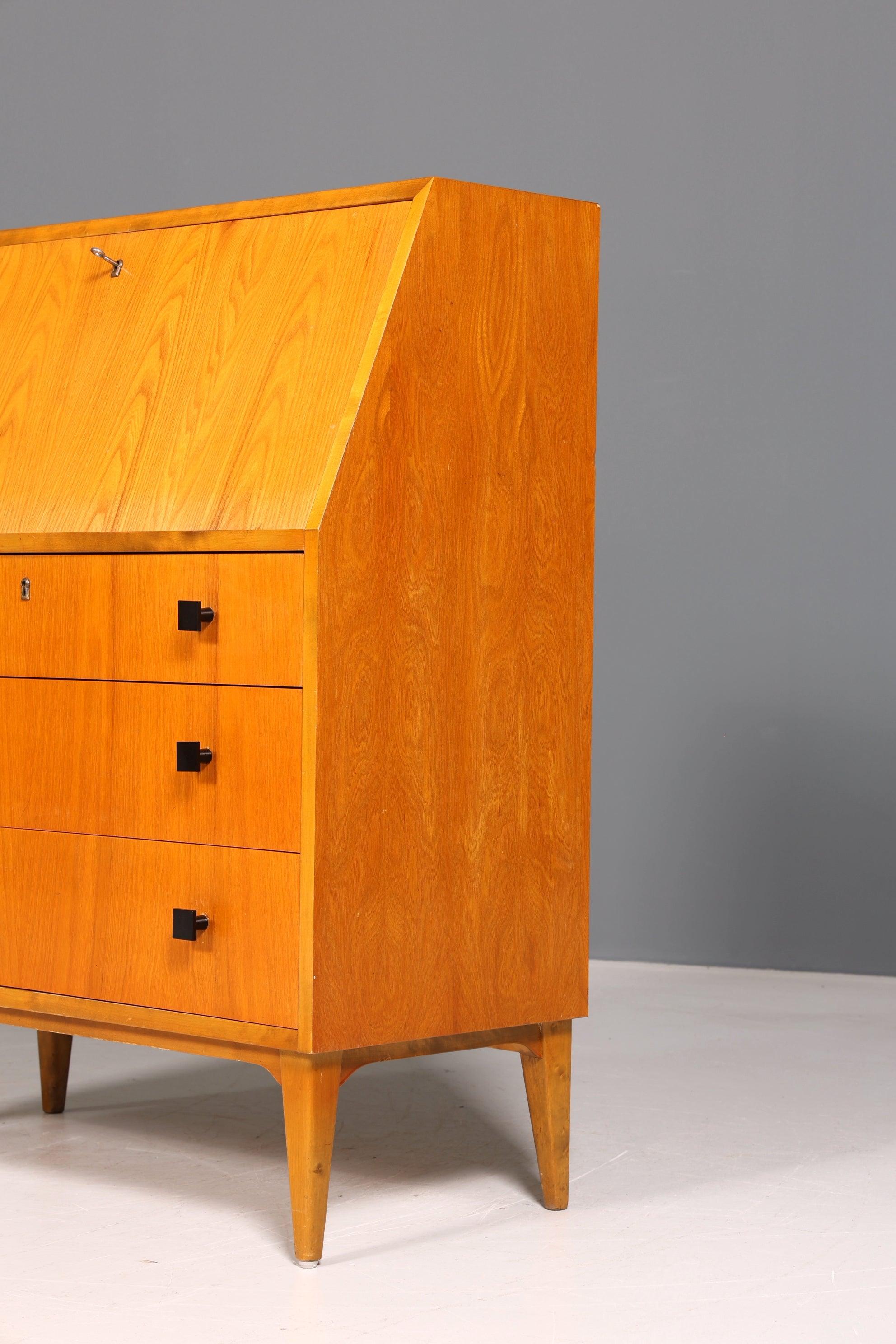 Stilvoller Mid Century Sekretär Danish Design Vintage Büro Schrank Retro Kommode 60s