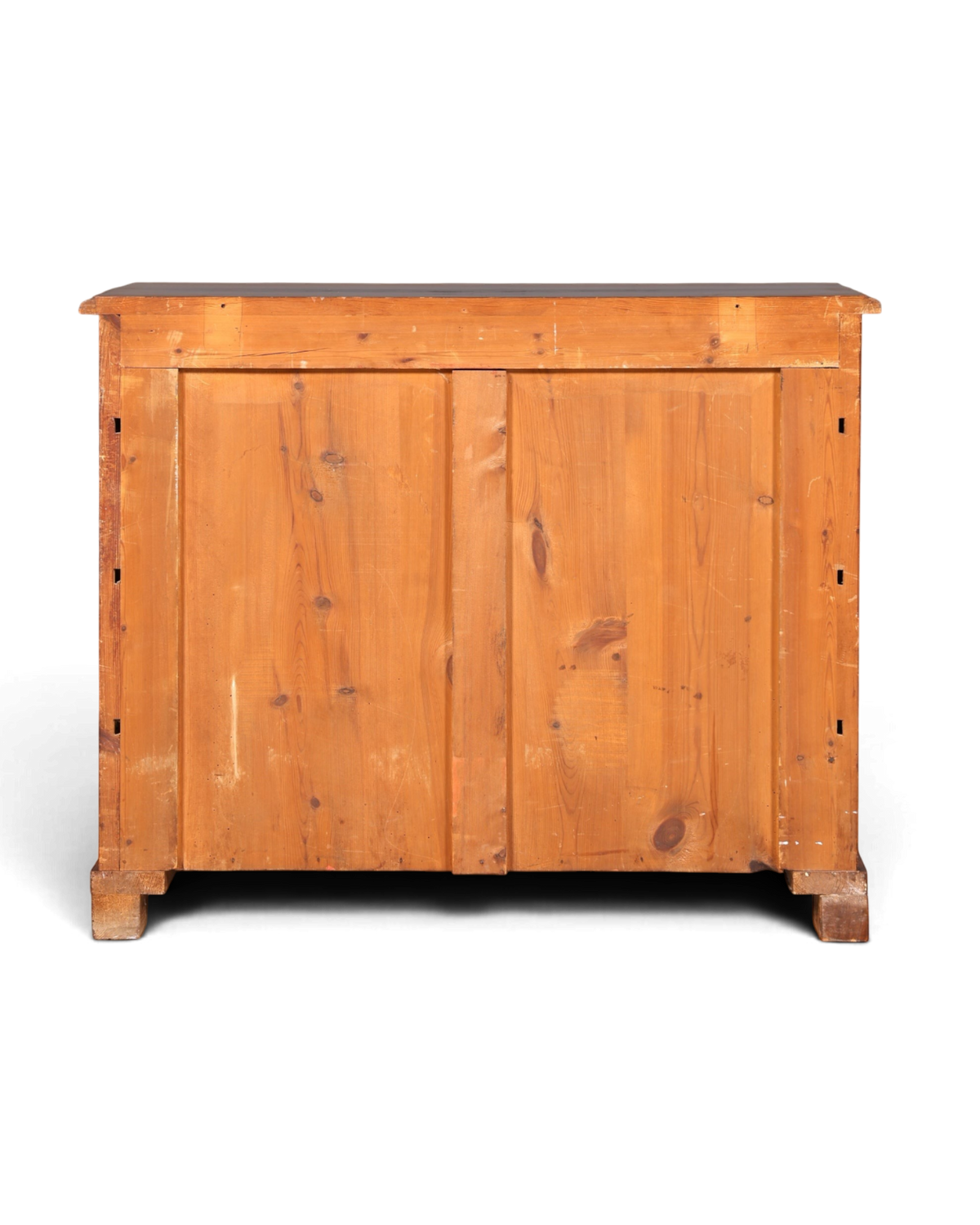 Hauptstadt Möblerei Gründerzeit Kommode aus massivem Holz, Rückansicht des antiken Louis Philippe Sideboards um 1890