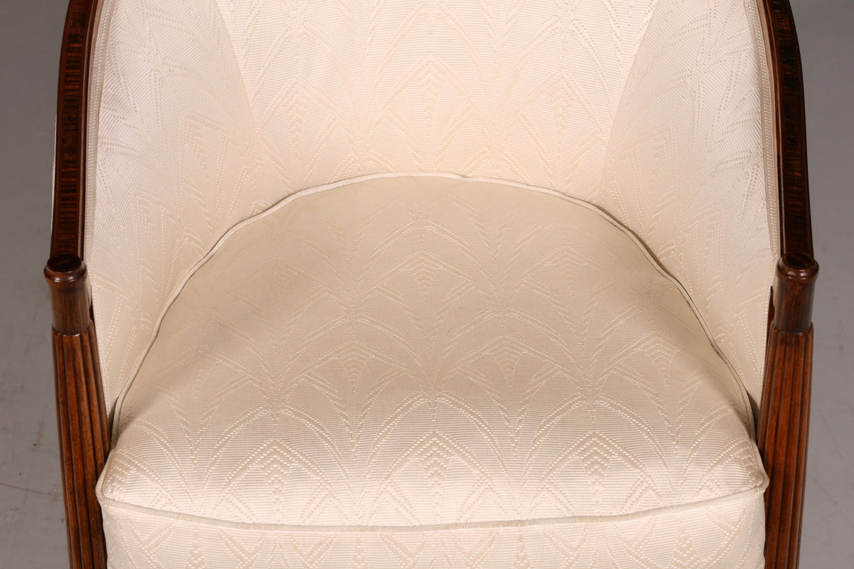 Fauteuil Art déco élégant, fauteuil club, fauteuil lounge, fauteuil à accoudoirs, fauteuil rembourré vintage 1 sur 2