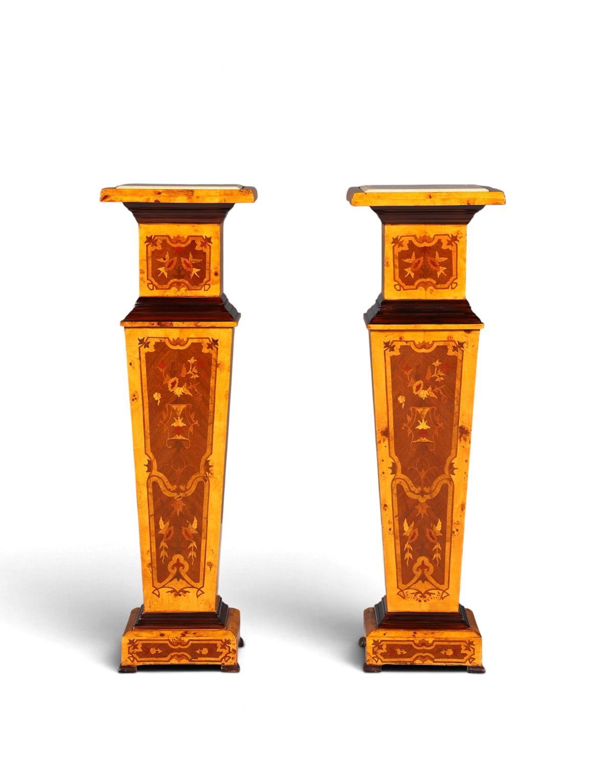Traumhafte Barock Stil Säule Louis XV Blumensäule Naturstein Marmor Ablage Tisch