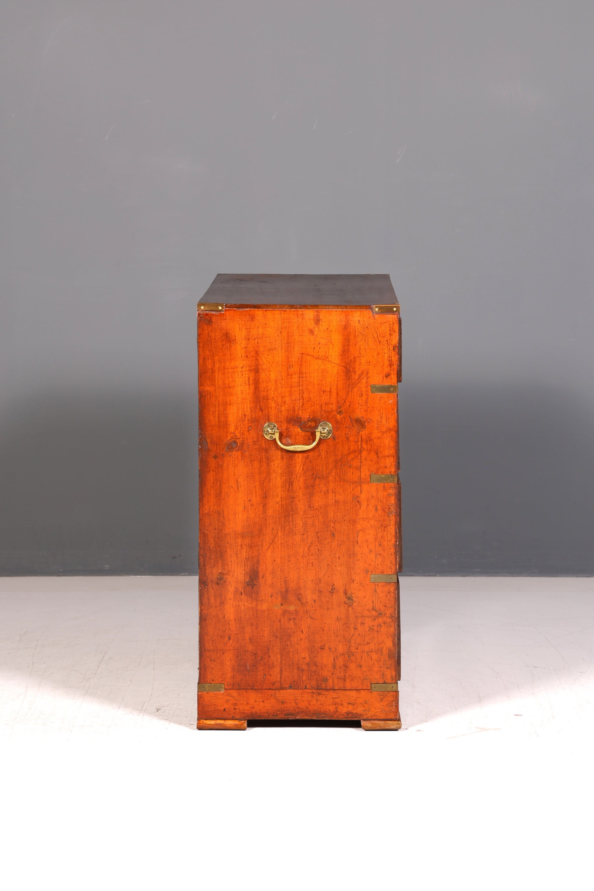 Wunderschöne Maritime Kommode Englisch Military Chest Schrank Schubladenkommode Wäschekommode Antik