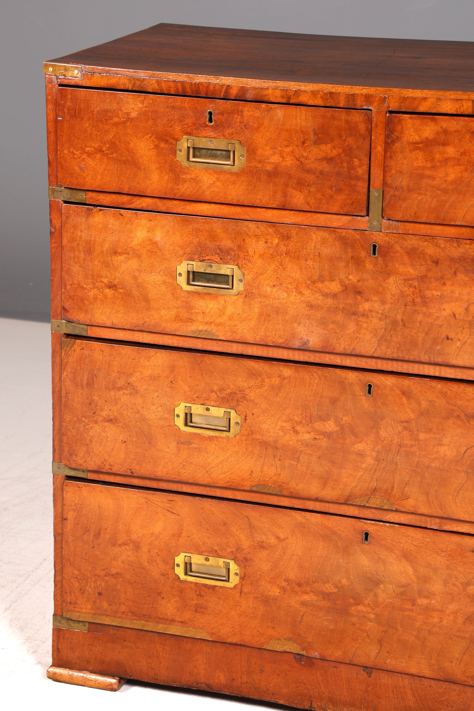 Wunderschöne Maritime Kommode Englisch Military Chest Schrank Schubladenkommode Wäschekommode Antik