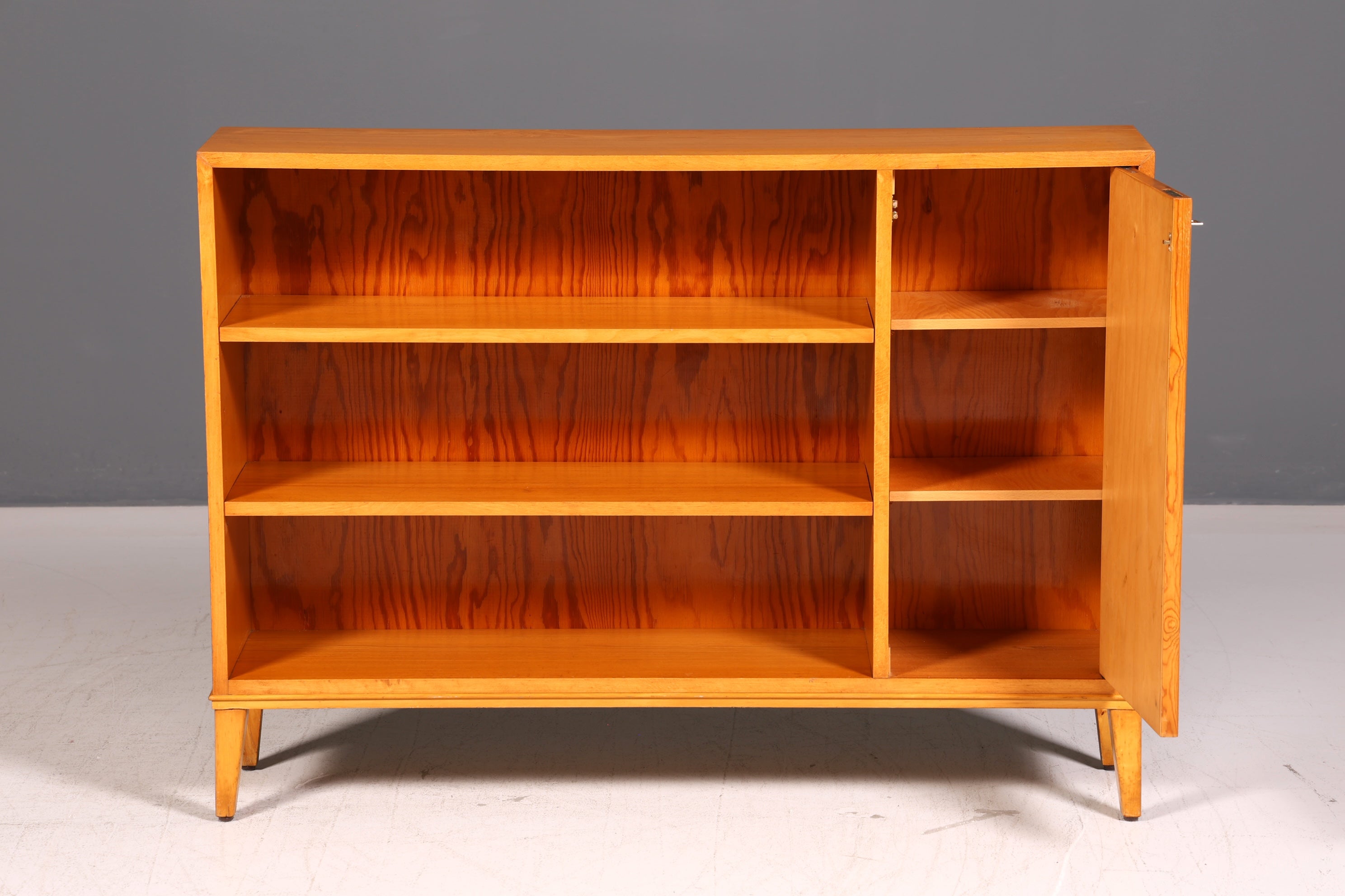 Traumhaftes Mid Century Sideboard TV Schrank Vintage Regal Bücherregal Retro 60er Jahre Lowboard Holz Skandinavisch