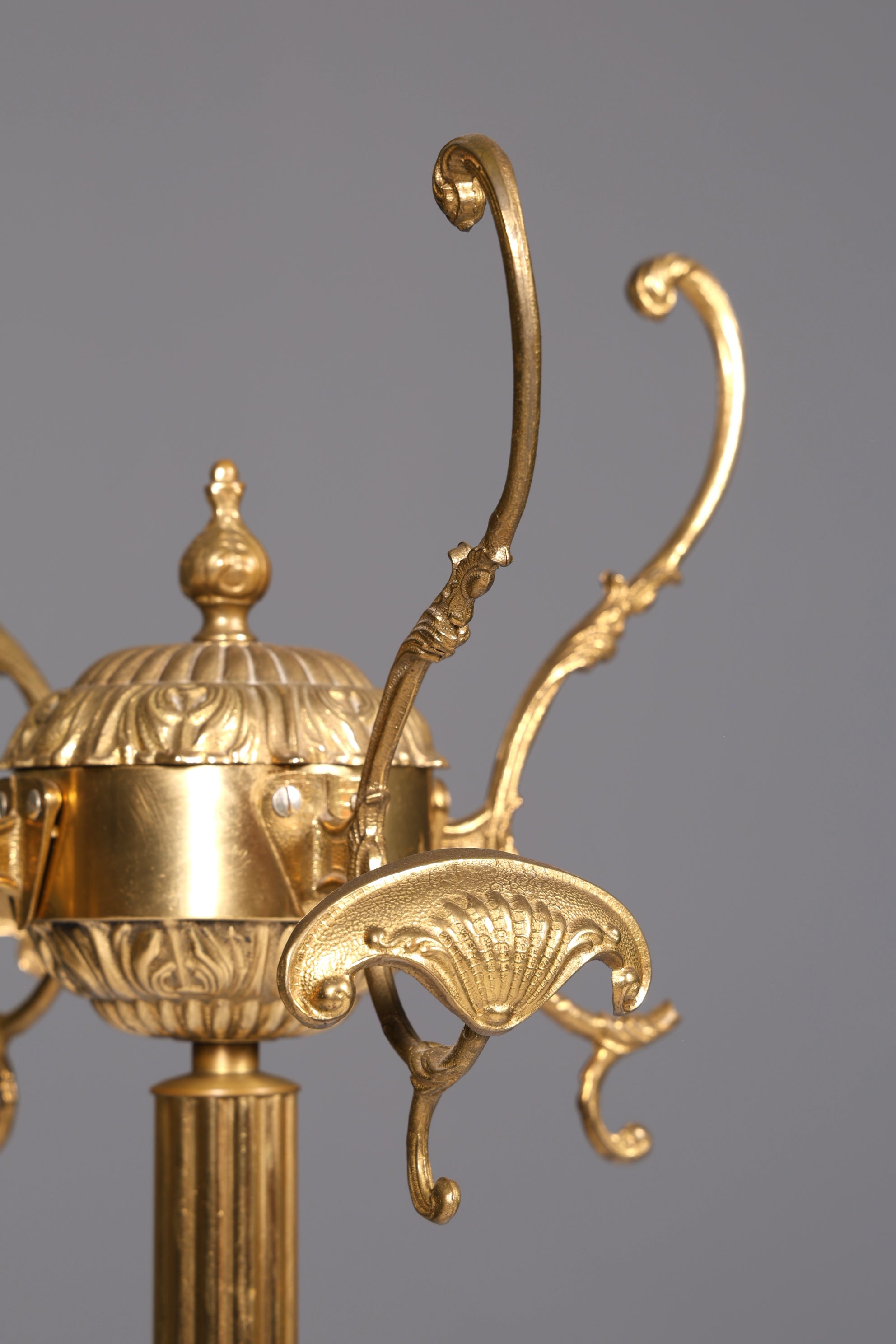 Prunkvoller Jugendstil Messing Garderobenständer Kleiderhaken Antik Flur Kleiderständer