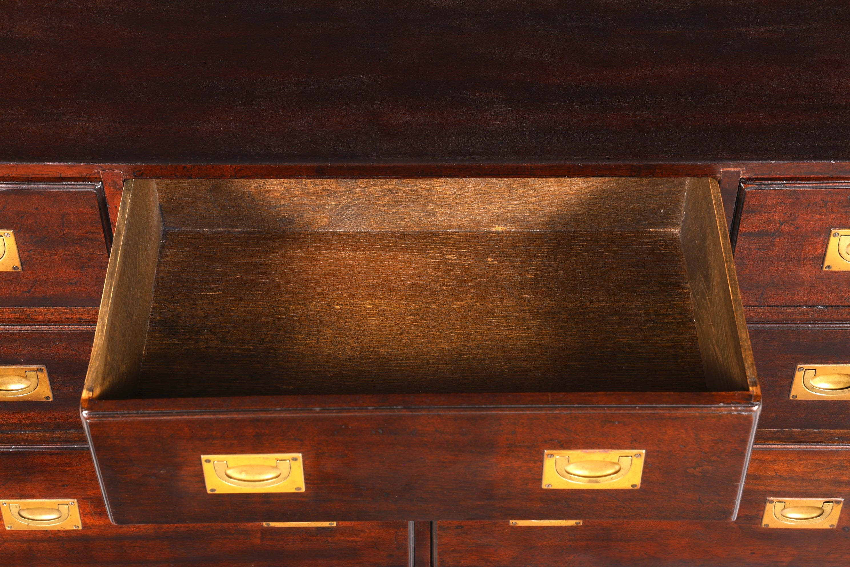 Traumhaftes Maritim Sideboard Englische Schiffs Kommode Englisch Antik Schrank Military Chest