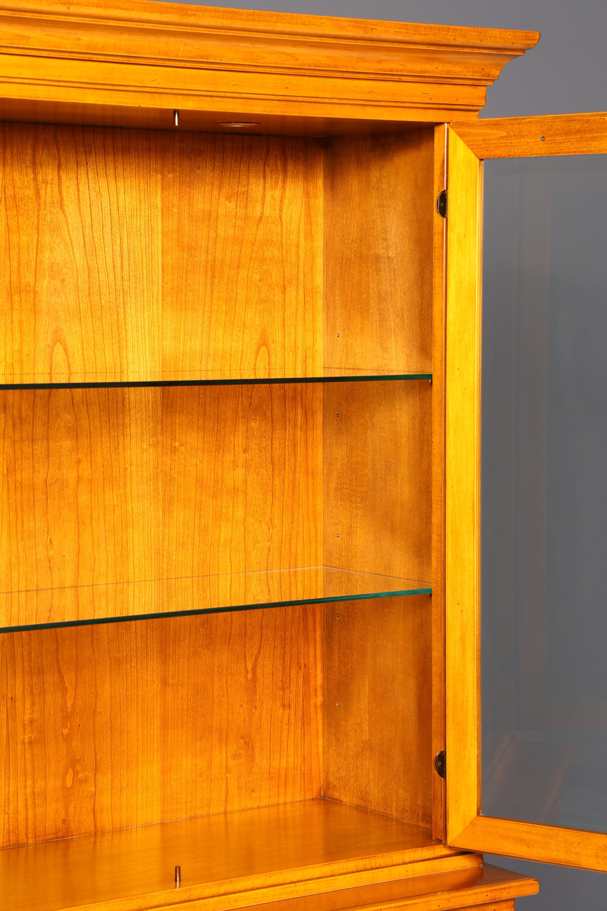 Traumhafte Original Selva Vitrine Villa Borghese Antik Massivholz Buffet Schrank Bibliothek Glasvitrine Made in Italy