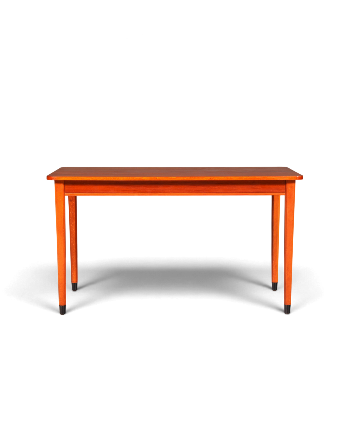 Hauptstadt Möblerei vintage mid-century esstisch aus massivem holz mit schlichtem retro design und dunklen füßen