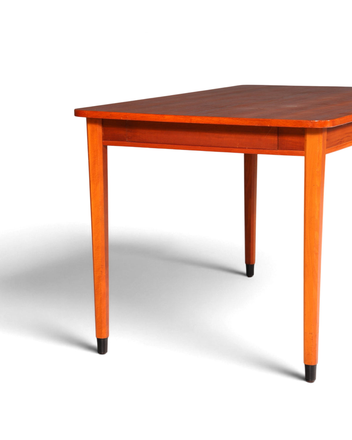 Hauptstadt Möblerei vintage Mid Century esstisch aus massivem holz mit schublade und konischen beinen