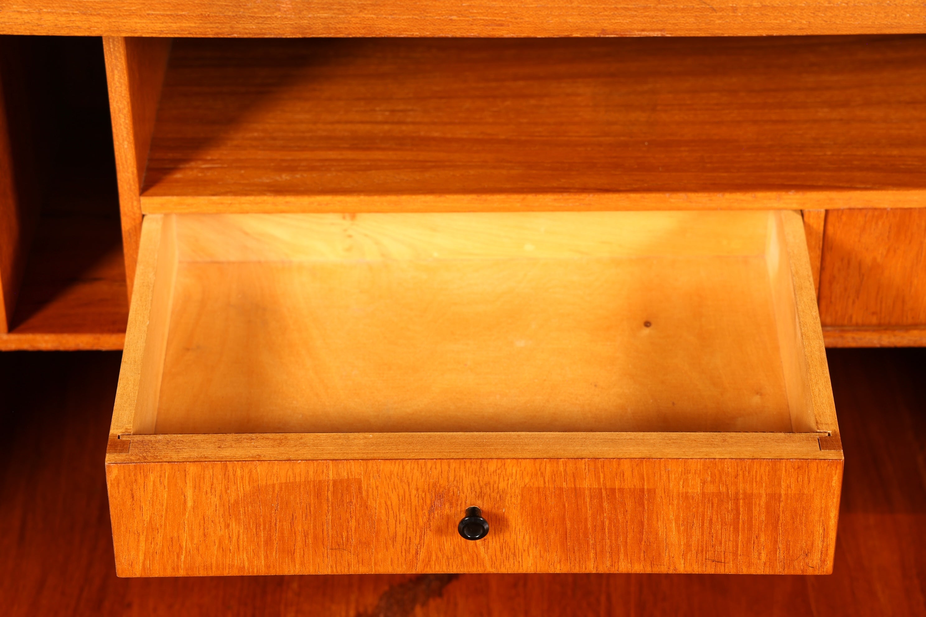 Wunderschöner Mid Century Sekretär Highboard Vintage Schrank Schreibklappe Holz Regal Retro 60er Skandinavisch