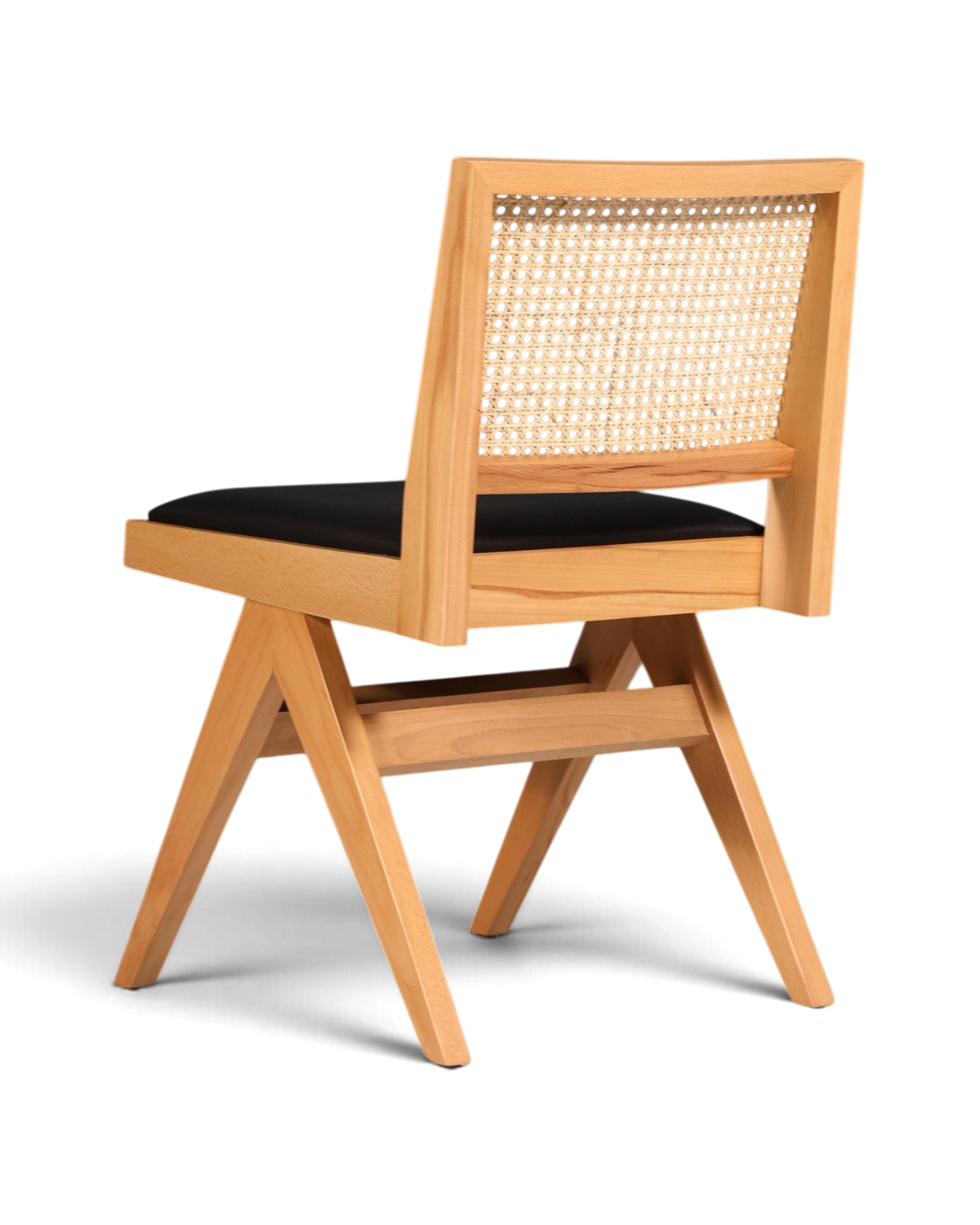 Sehr Edler Korbgeflecht Stuhl "Vienna Wood" Bauhaus Relax Esszimmer Stuhl Lounge Chair Küchenstuhl