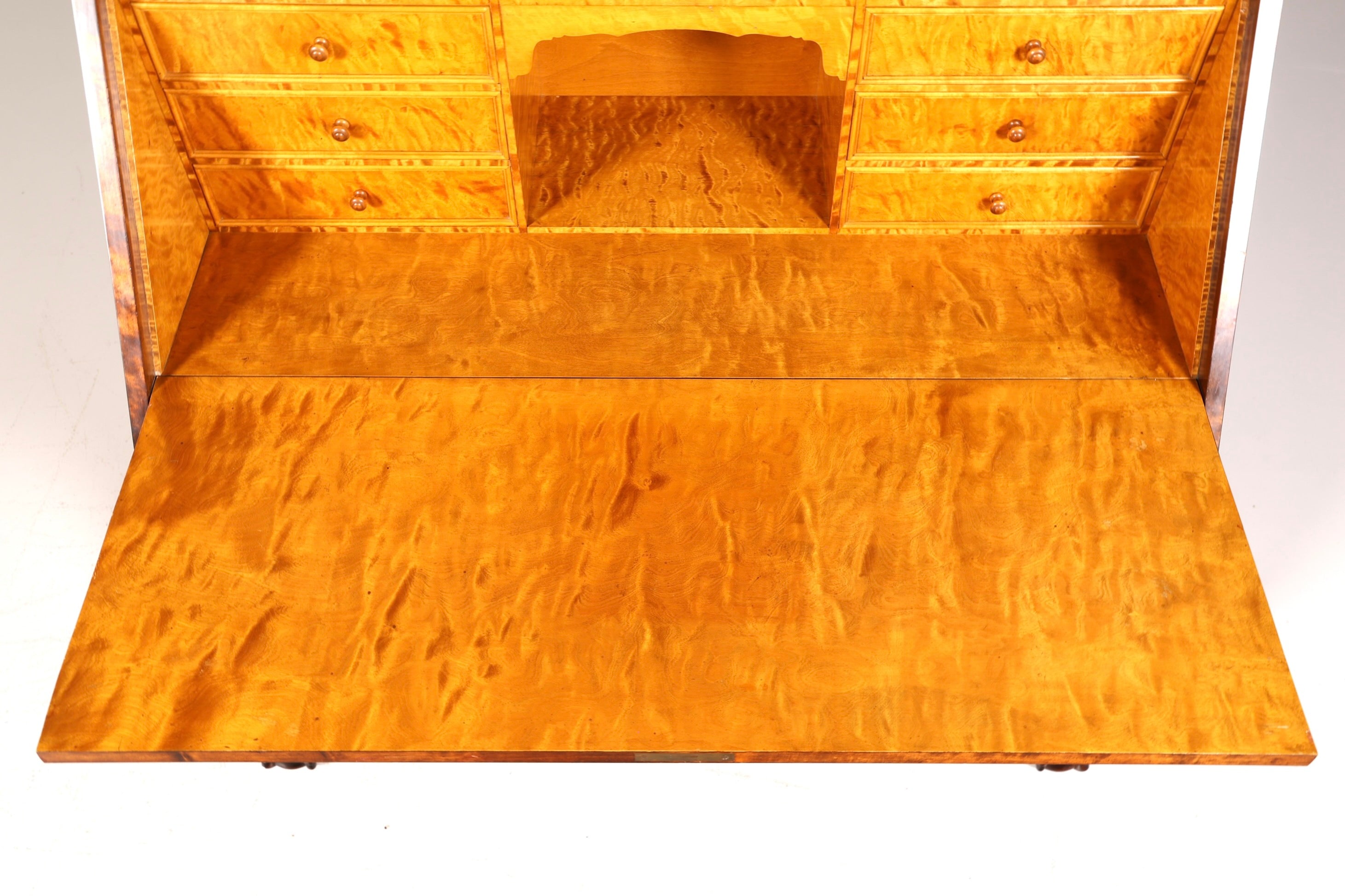 Secrétaire élégant datant des années 1930, commode de bureau en bois massif, bureau, secrétaire de bureau