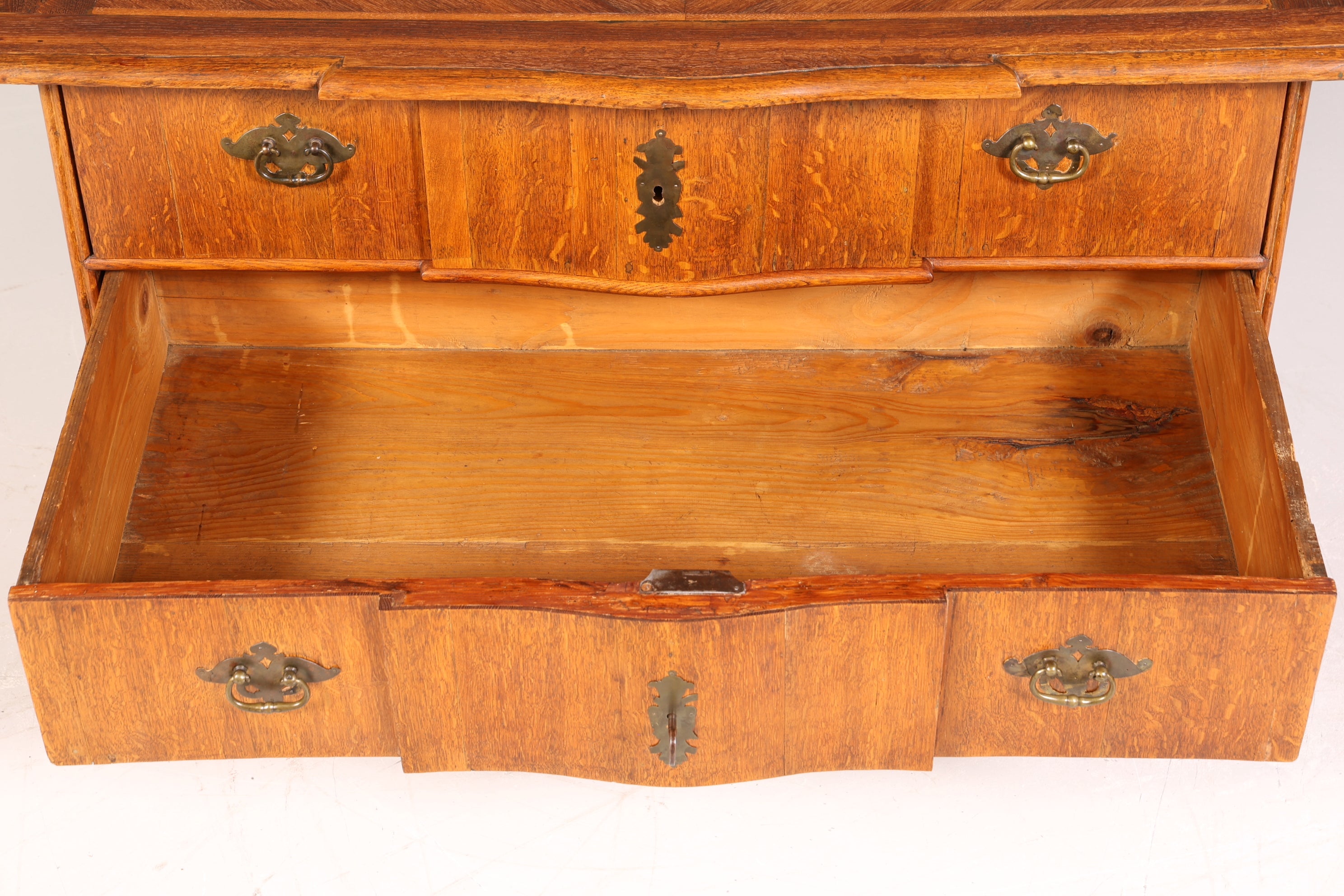 Edle Original Barock Kommode um 1800 Sideboard Antik massiv Holz Eiche Schubladenkommode