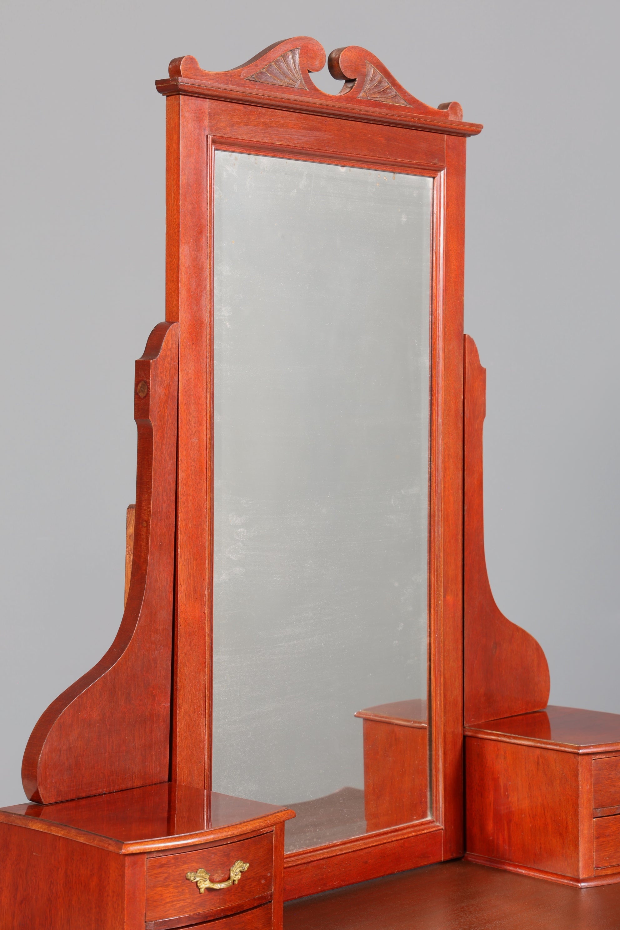 Wunderschöne Englische Kommode mit Spiegelaufsatz Barock Stil Frisierkommode Holz Schrank Flurschrank