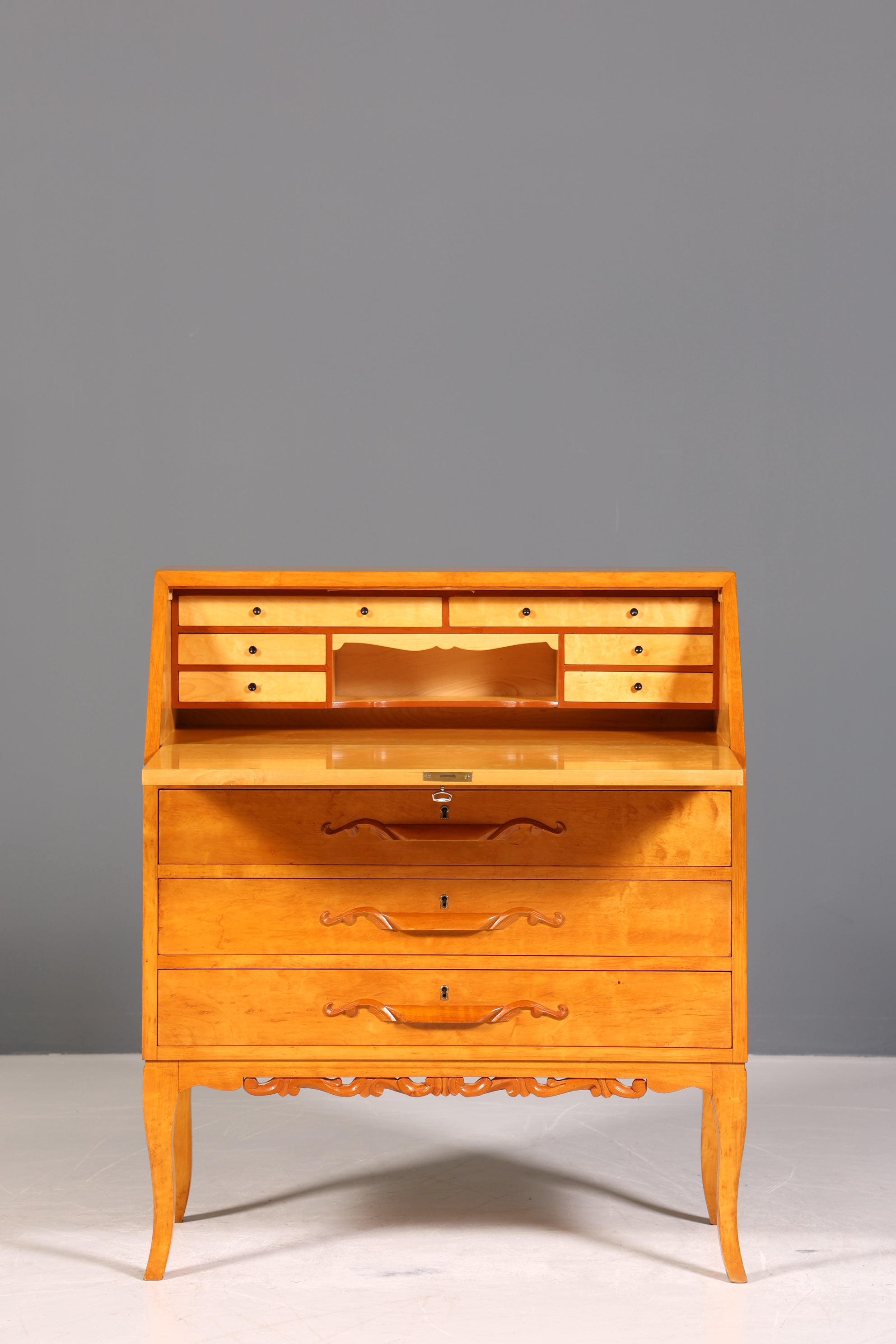 Traumhafter Sekretär um 1930 Büro Kommode echt Holz Sekretär Schreibtisch Kommode