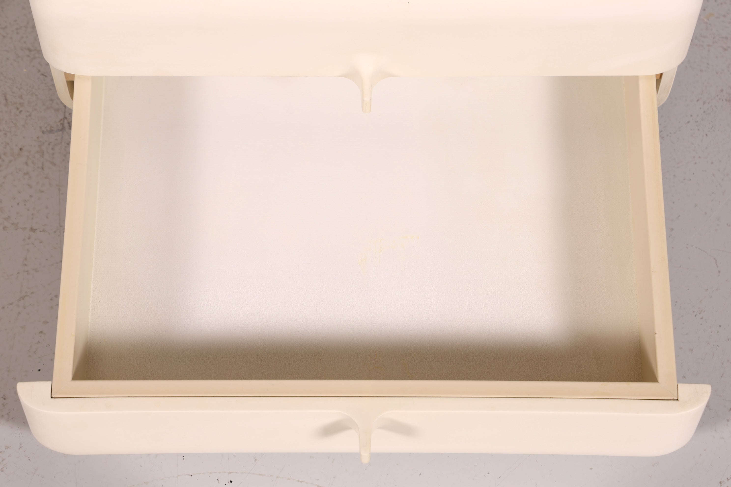 Commode rare du milieu du siècle, table de chevet modulaire style futuriste, design français, commode vintage, 5/5