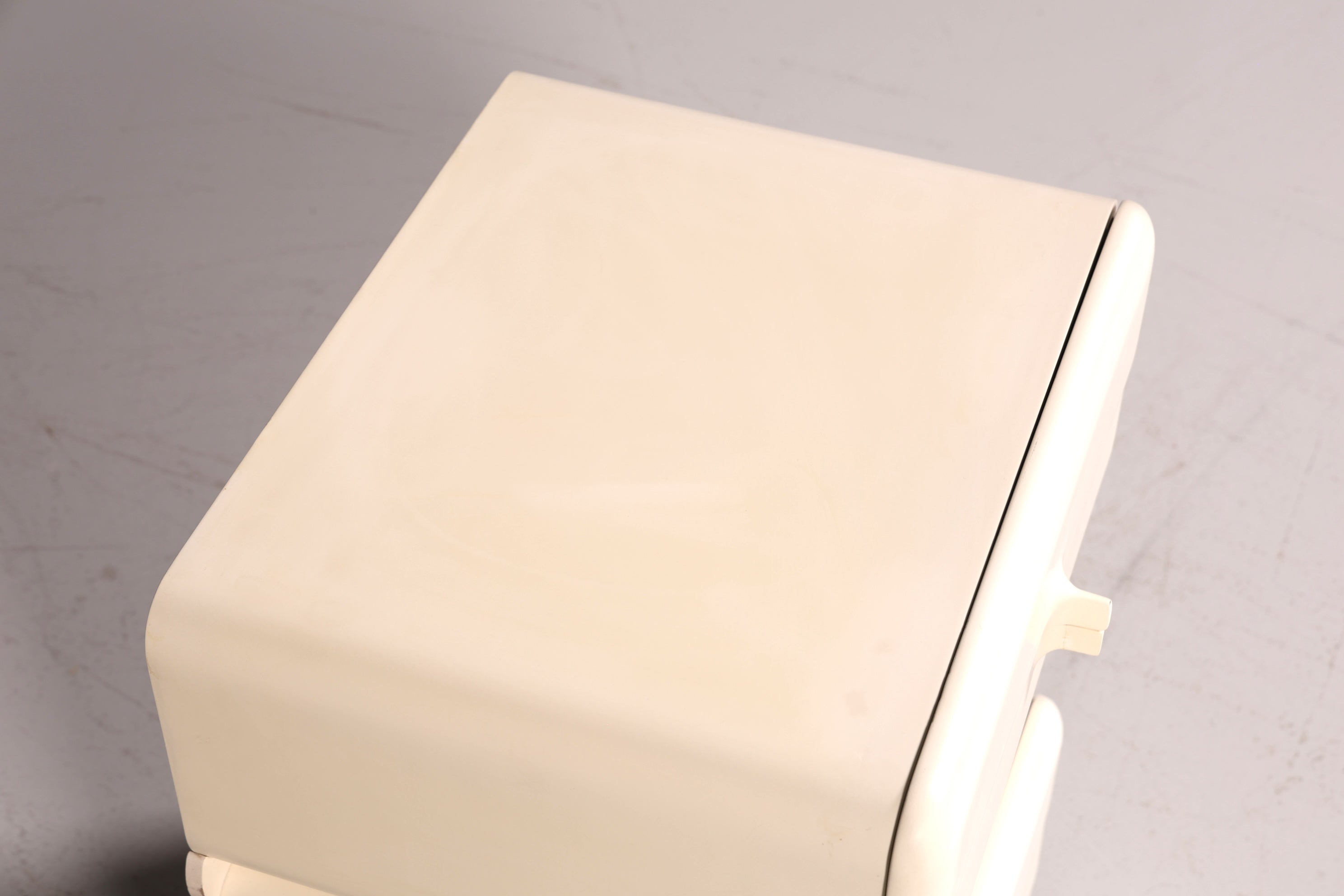 Commode rare du milieu du siècle, table de chevet modulaire style futuriste, design français, commode vintage, 5/5