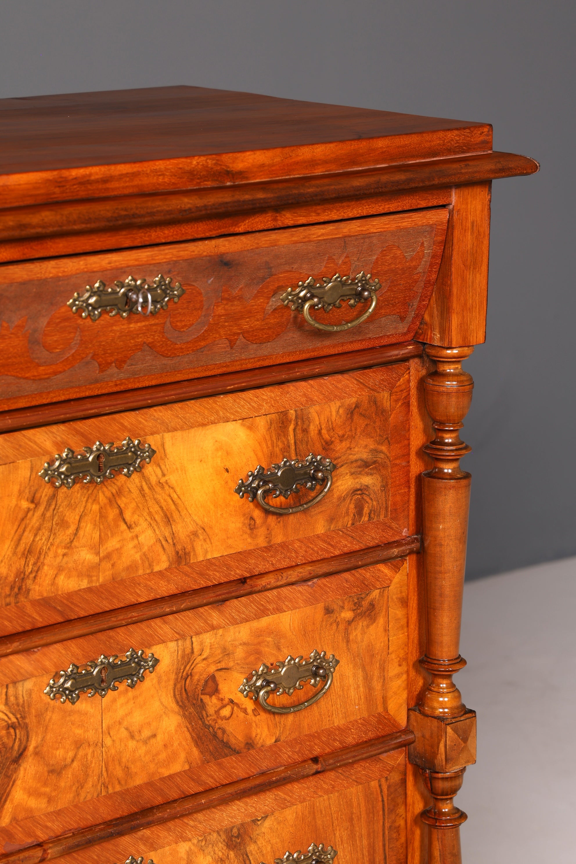 G467 Finish cm Wunderschöne Gründerzeit Kommode Jugendstil Vertiko Schubladenkommode Antik Wäschekommode (Kopie) (Kopie)