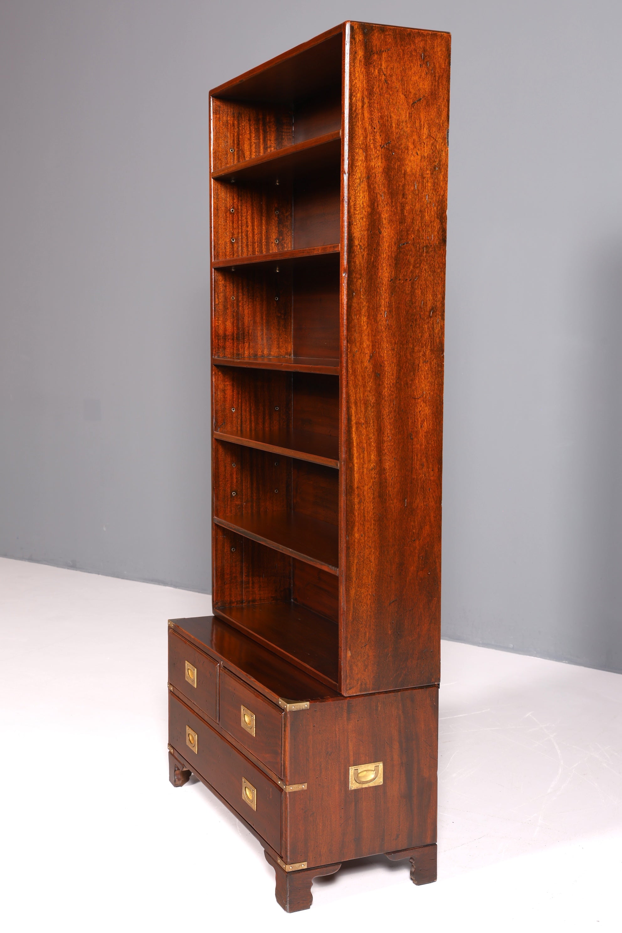 Magnifique bibliothèque de style nautique anglais, en bois véritable, 2 sur 2