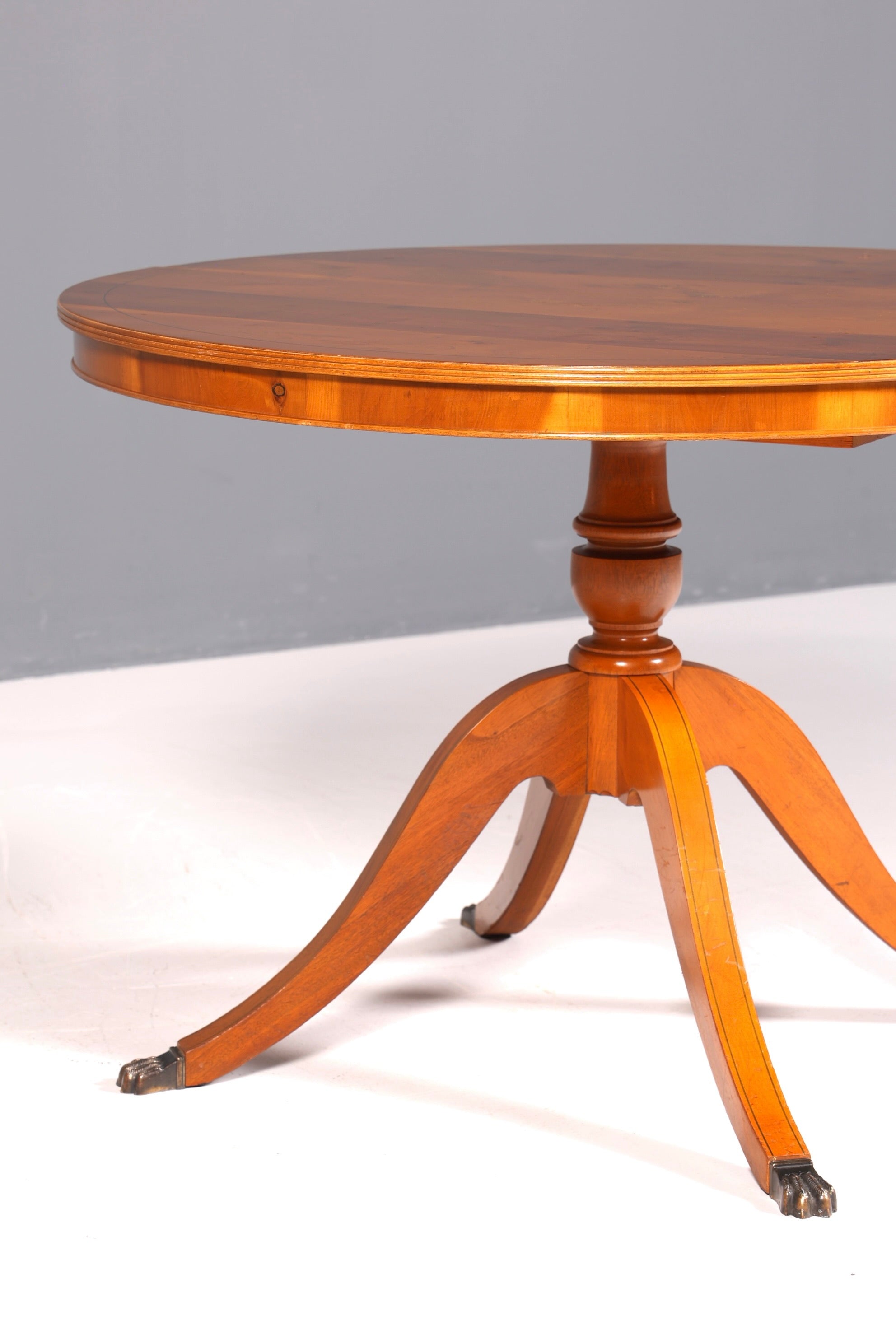 Table de salle à manger extensible de style anglais, style antique, table de cuisine Regency des années 60, en bois d&