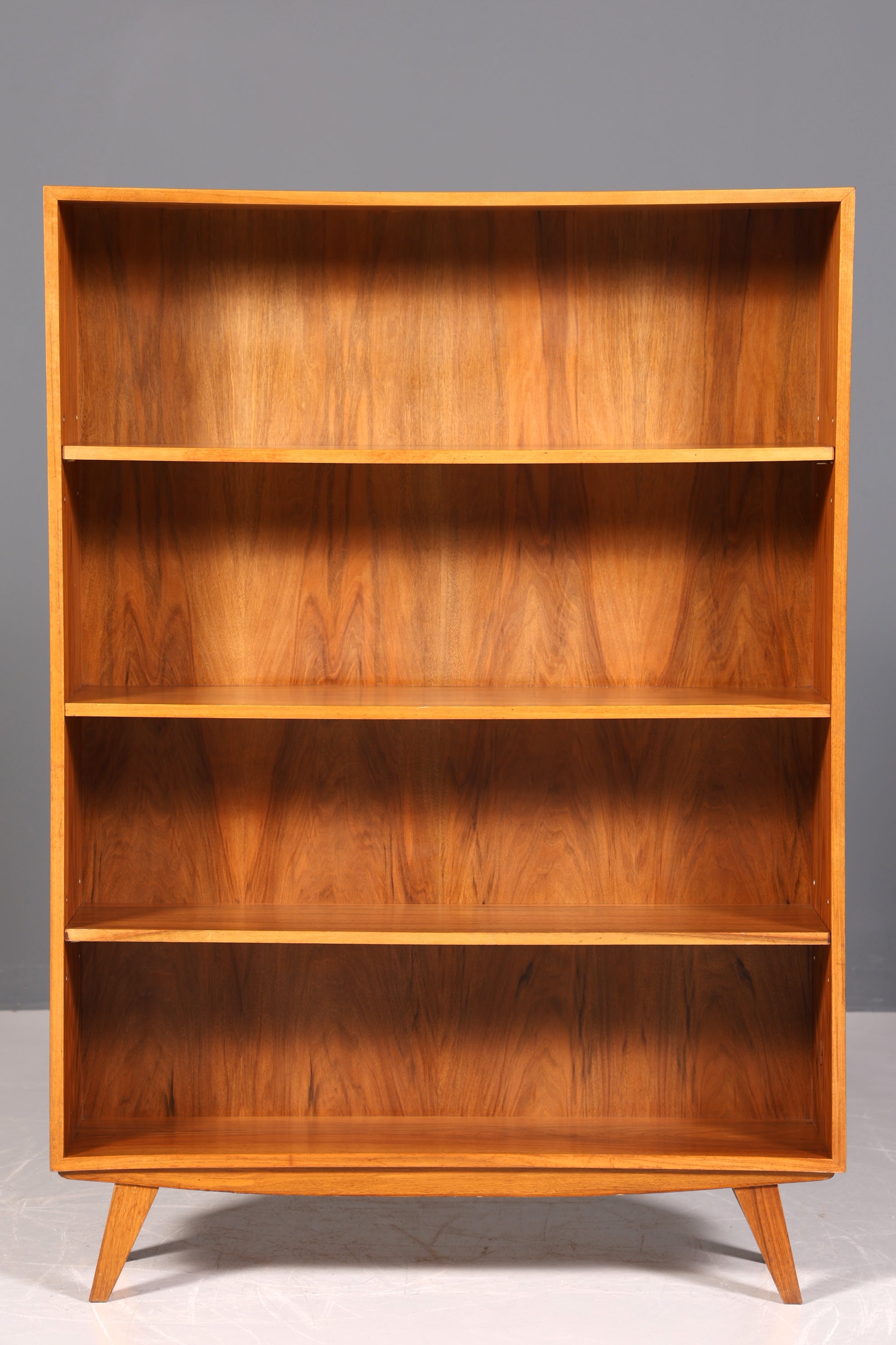 Magnifique étagère Musterring originale, bibliothèque moderne du milieu du siècle, style rétro, rangement pour livres en bois véritable, 2 sur 2