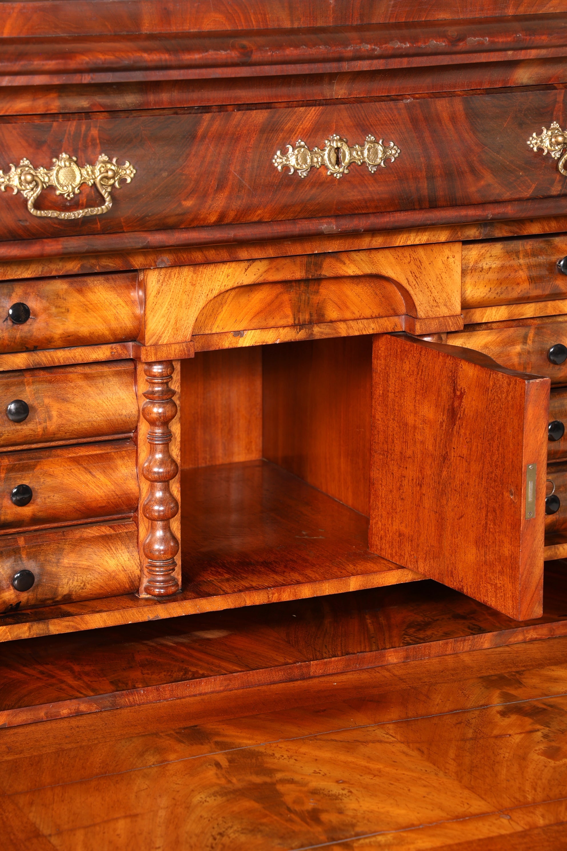 Edler Louis Philippe Sekretär Antik Biedermeier Vertiko Highboard Antik Schreibtisch Kommode