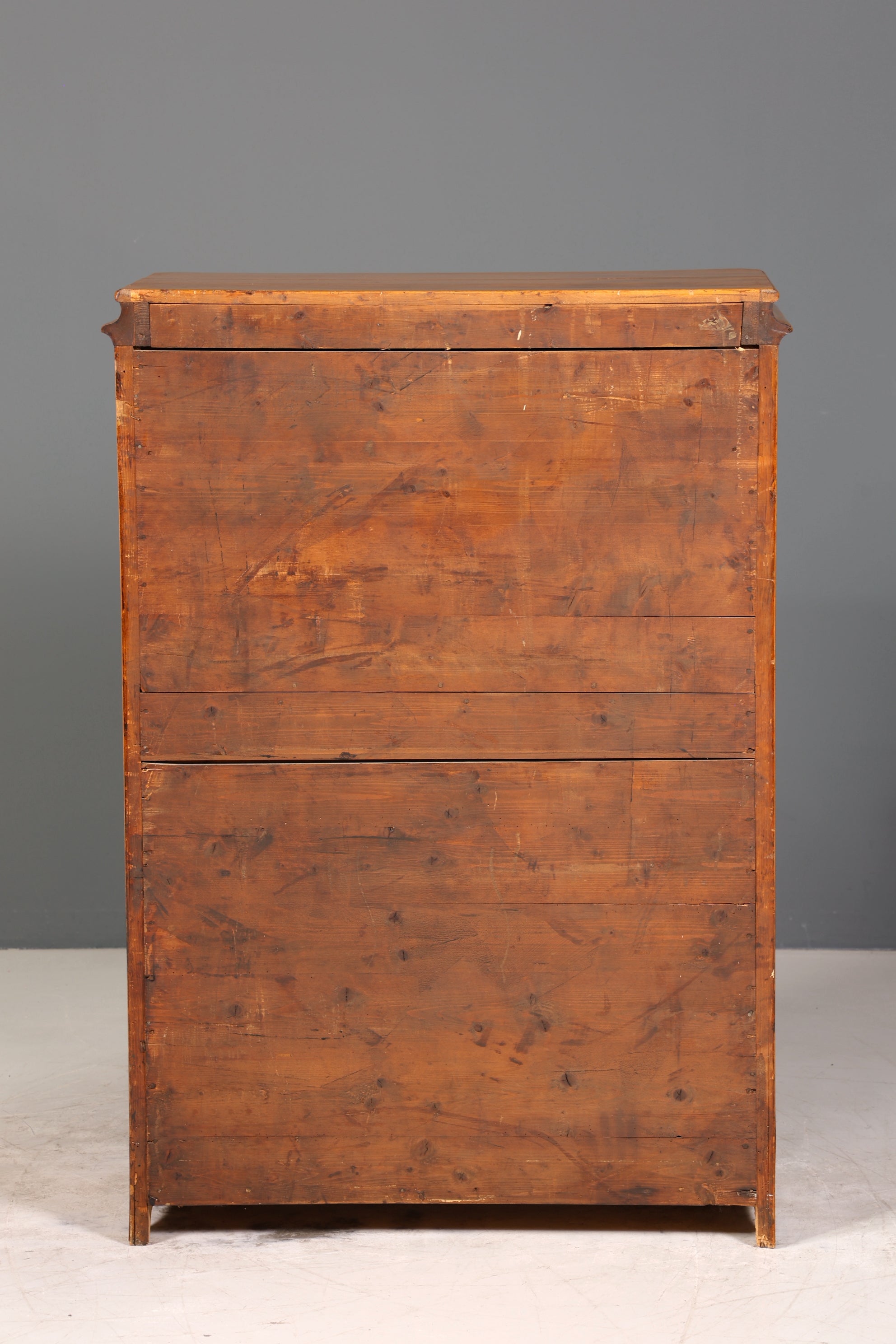 E893 Finish Stilvoller Biedermeier Sekretär Louis Philippe Vertiko Antik Kommode Schreibkommode Office Desk