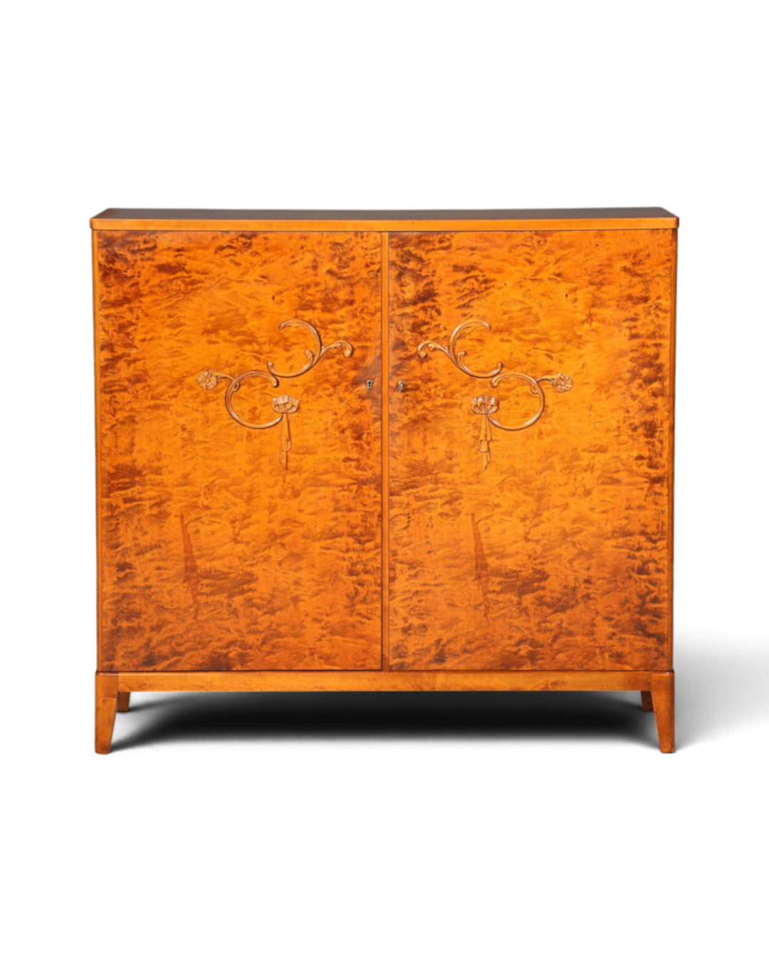 E897 Finish Stilvoller Original Art Deco Schrank Vertiko Kleiderschrank um 1940