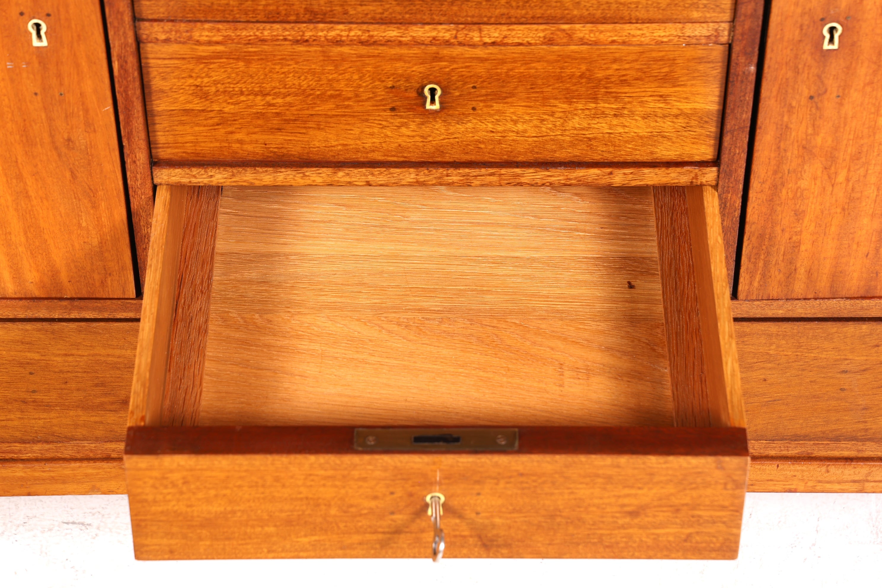 Secrétaire anglais de style onirique, en bois véritable, ancien, vers 1900, meuble de rangement, bureau à écrire