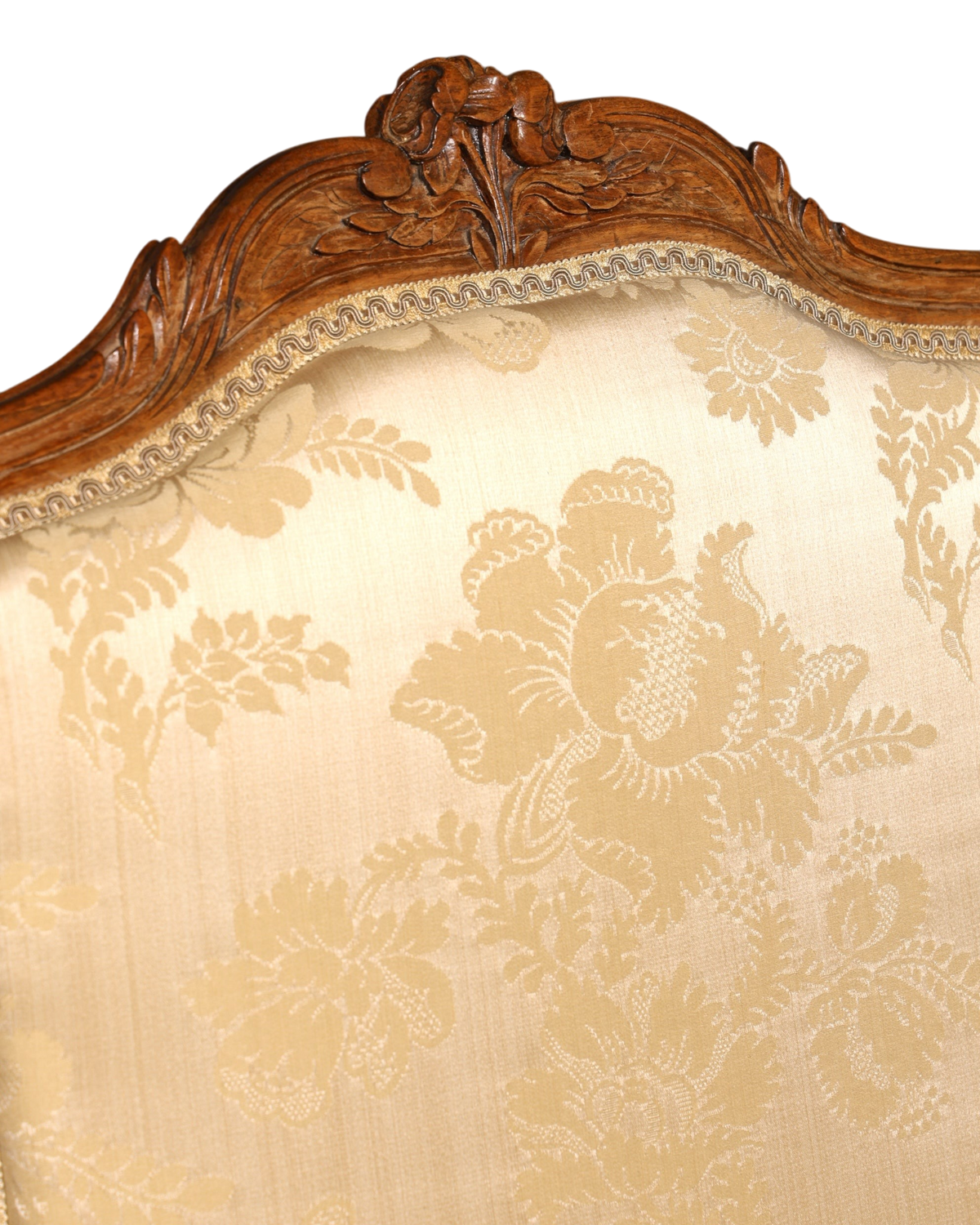 Original Barock Sessel Fauteuil Armlehnstuhl Chippendale Antik Mitte 19. Jh. Sekretär Stuhl Stoff Sessel