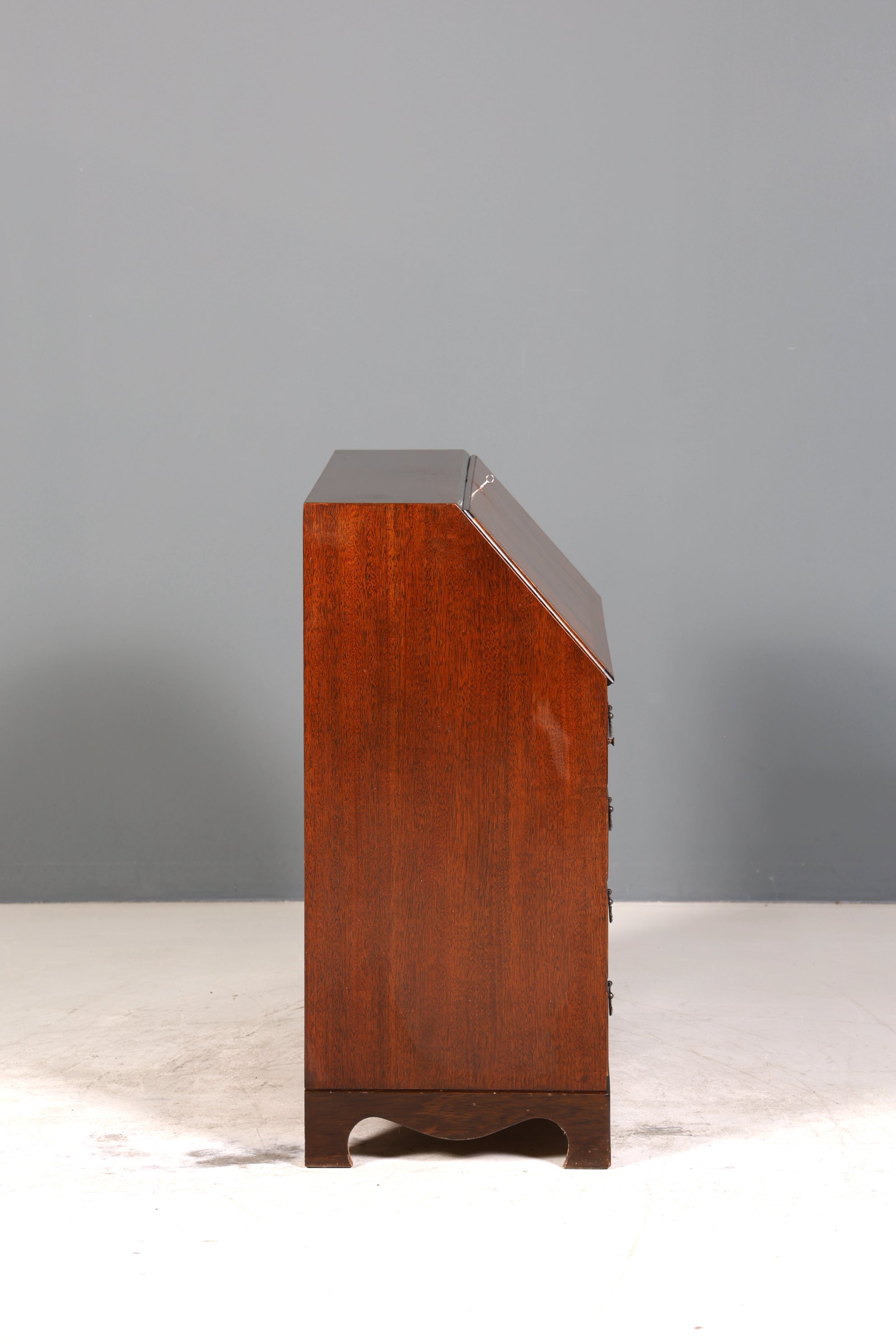 Wunderschöner Englischer Sekretär echt Lederauflage Schreibkommode echt Holz Schreibtisch Kommode