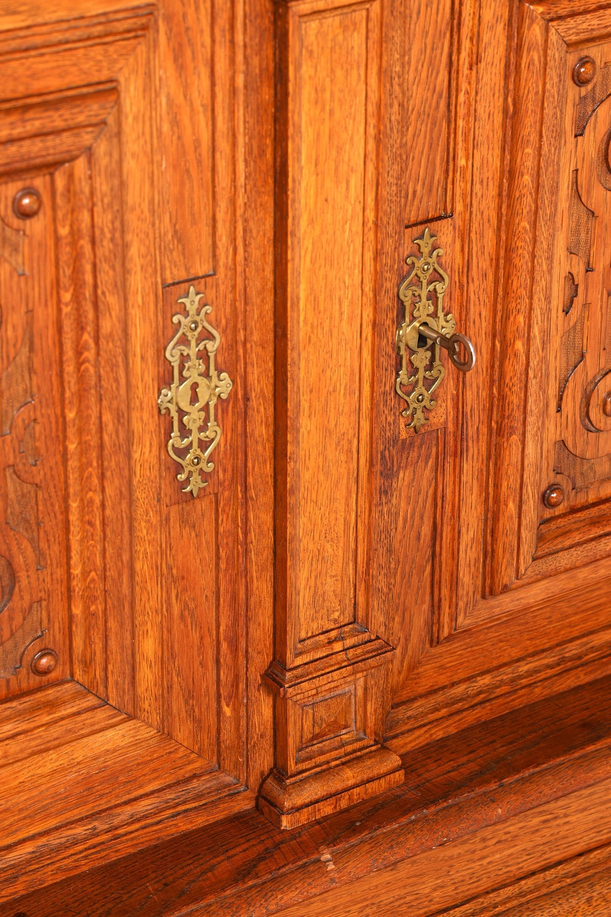 Magnifique Buffet Gründerzeit Chêne Enfilade Partie Haute Commode Ancien Buffet Vertiko vers 1890 Vintage