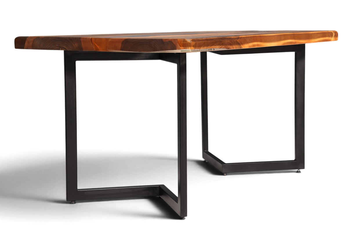 Beeindruckender Epoxidharz Tisch 160-90cm Nussbaum Esszimmer Tisch Epoxy Esstisch Küchentisch