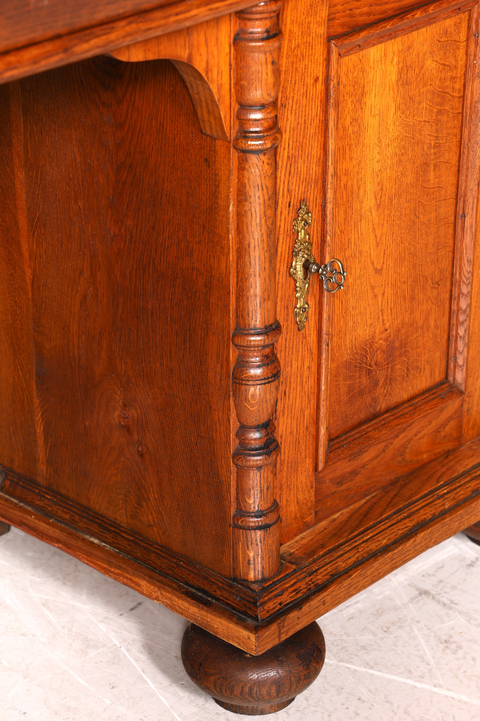 Traumhafter Gründerzeit Schreibtisch Jugendstil Bürotisch echt Holz Antik Office Desk