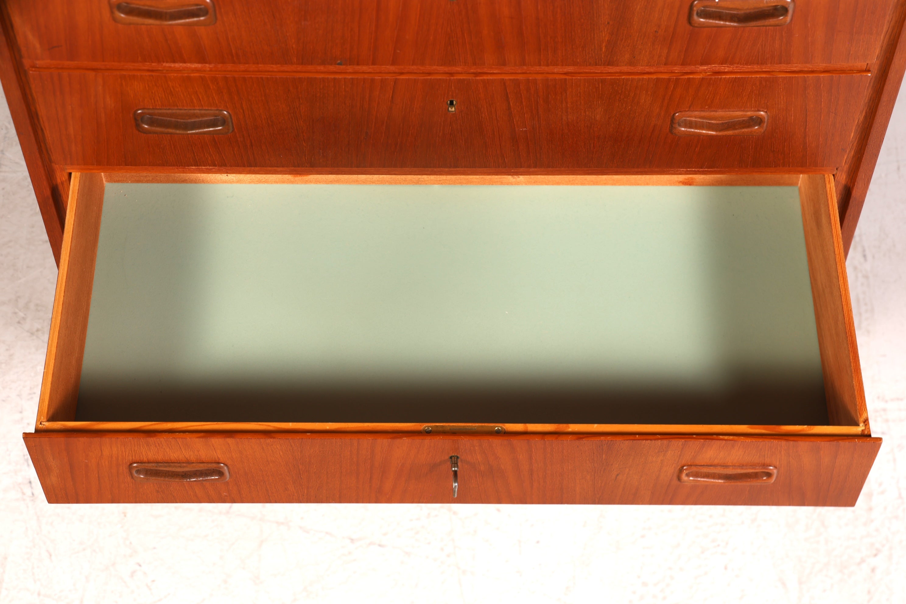 G009 Finish cm, Wunderschöne Mid Century Kommode Vintage Vertiko 60s 70s Schrank Schubladenkommode