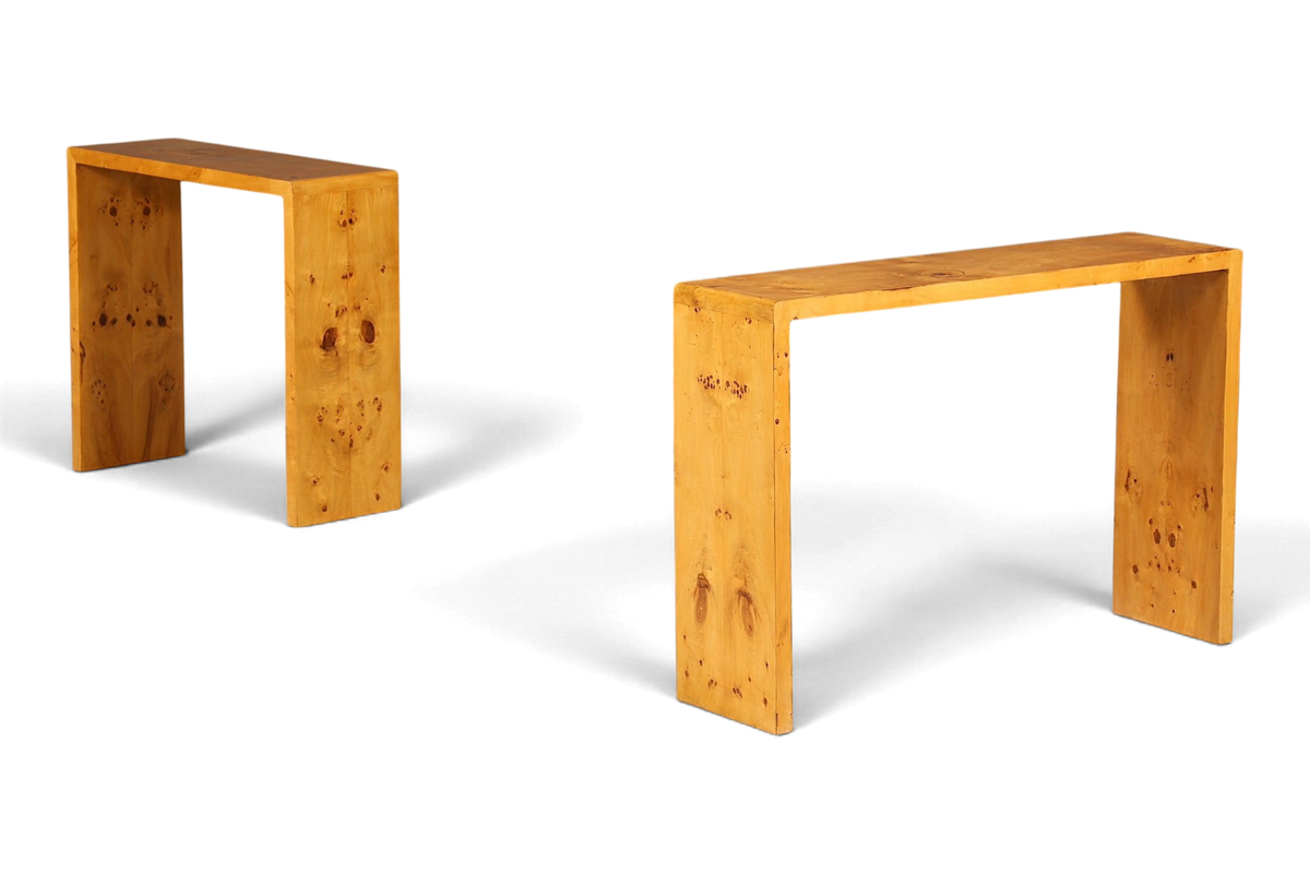 Schlichte Art Deco Stil Wandkonsole Flur Ablagetisch TV Tisch