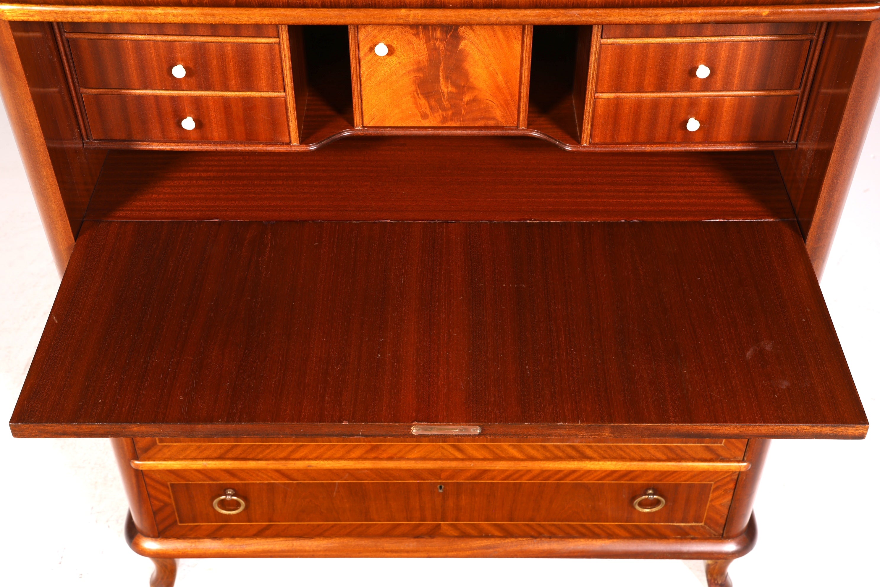 Magnifique secrétaire de style ancien, commode de bureau, style Art déco, bureau Vertiko des années 1950, commode