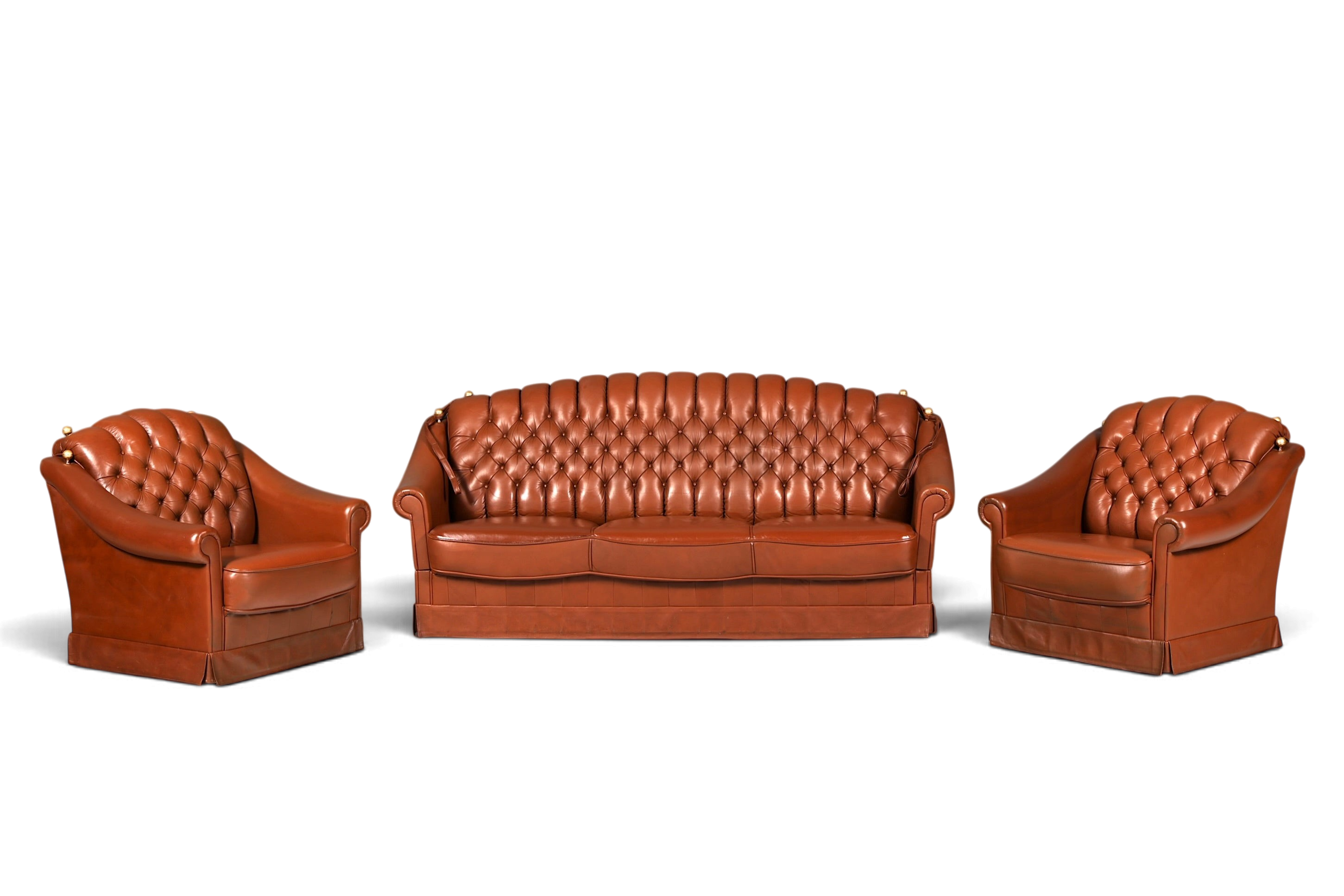 Stilvoller Original Chesterfield Sessel Englischer Armlehnsessel Englisch Herrensessel 1 von 2