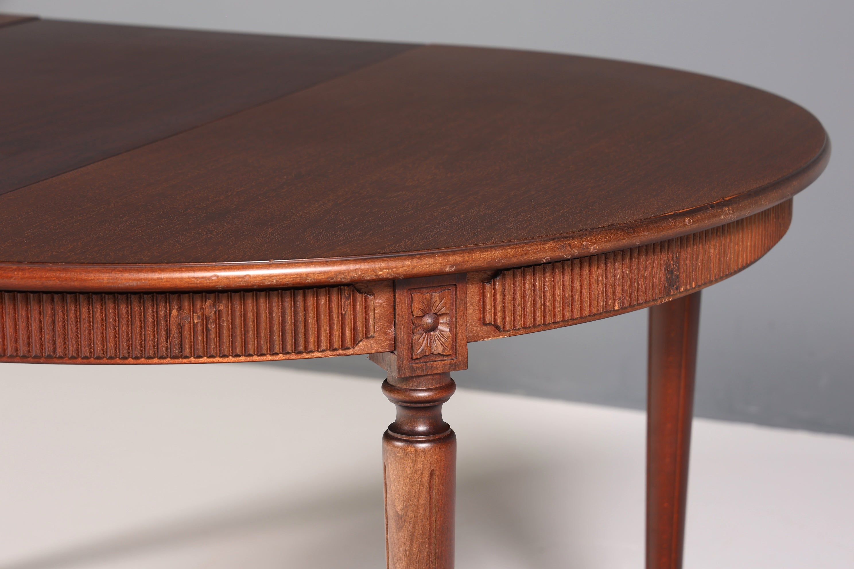 F264 Finish Wunderschöner Englischer Tisch ausziehbarer Esstisch Antik Stil 60s Küchentisch Eibe